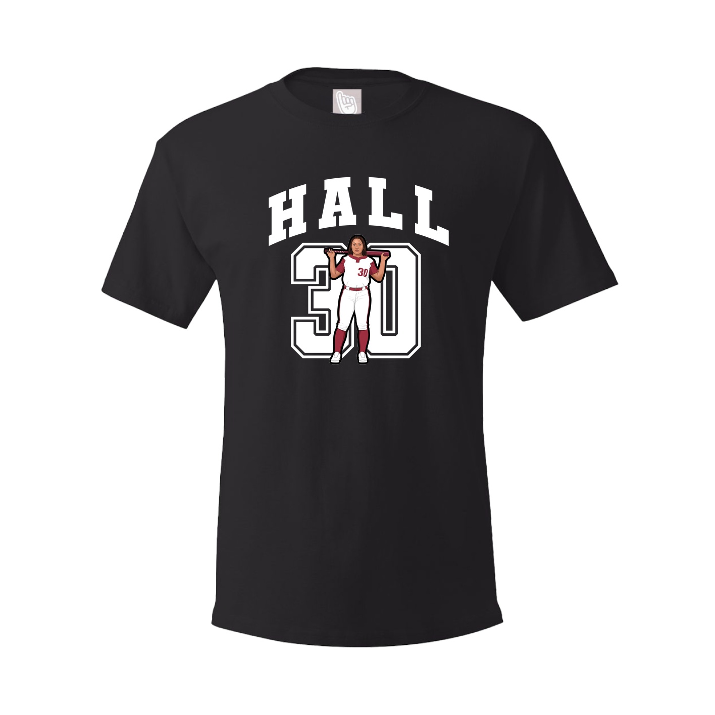 Youth Tee — Number in Black