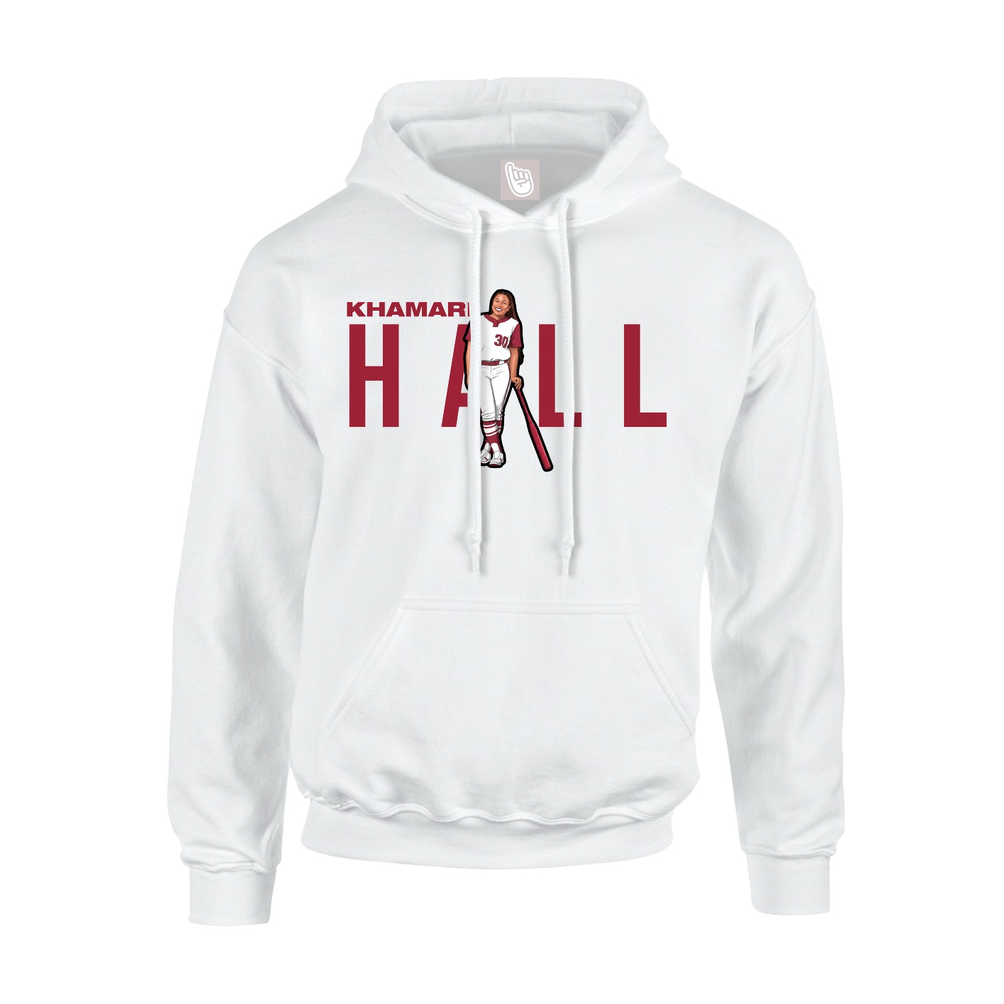 Hoodie — Player Name in White