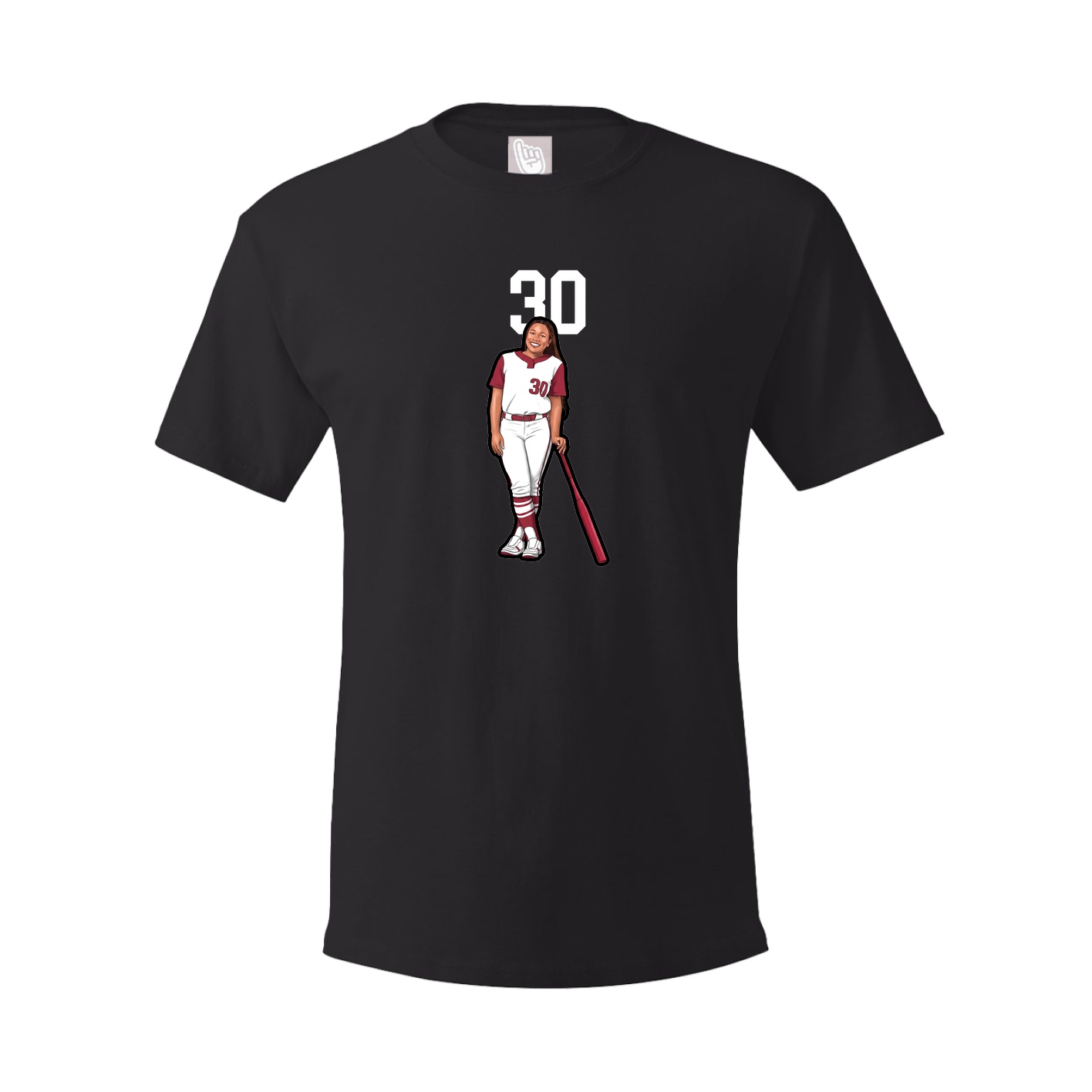 Tee — Number Top in Black