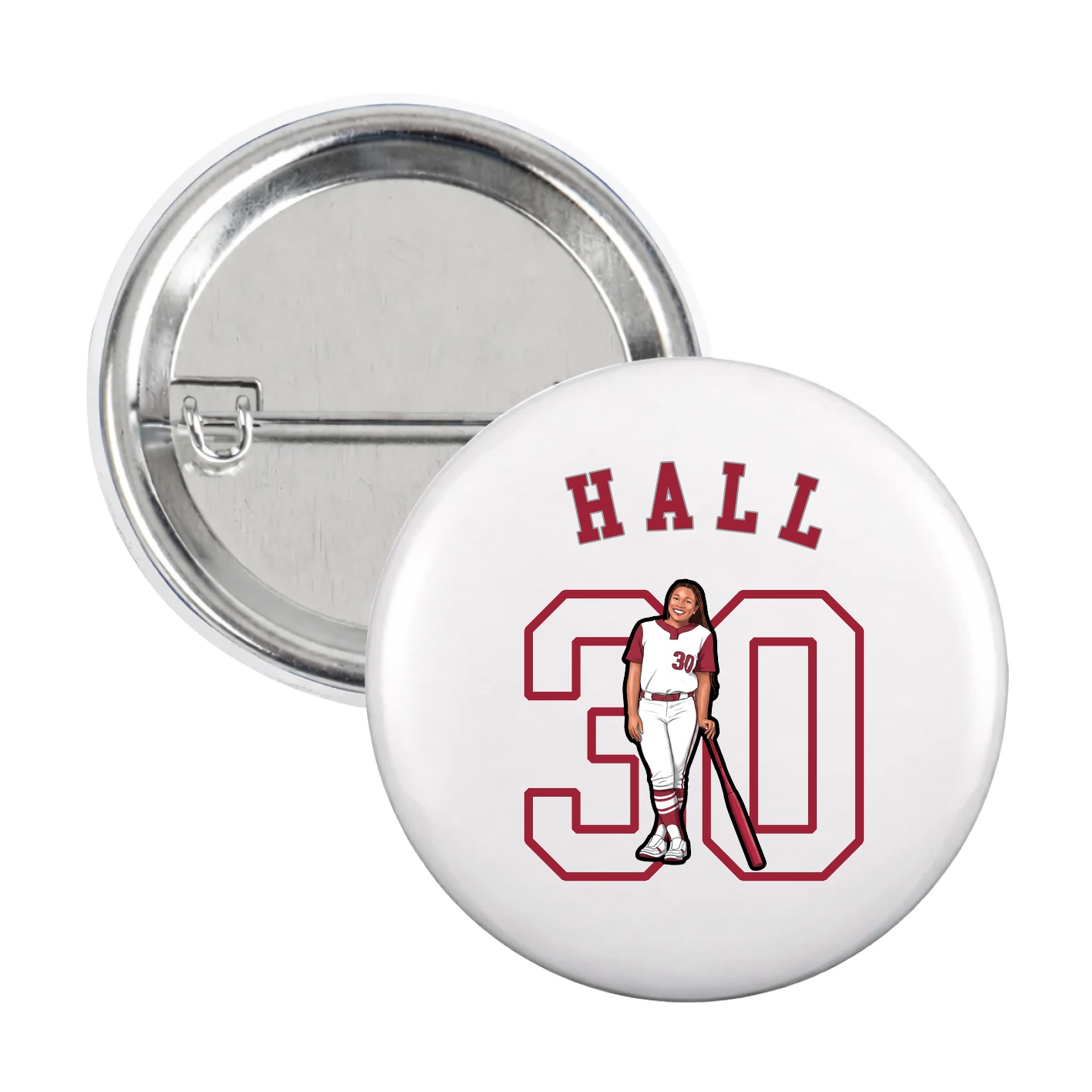 Game Day Button — Shirsey Arch in White