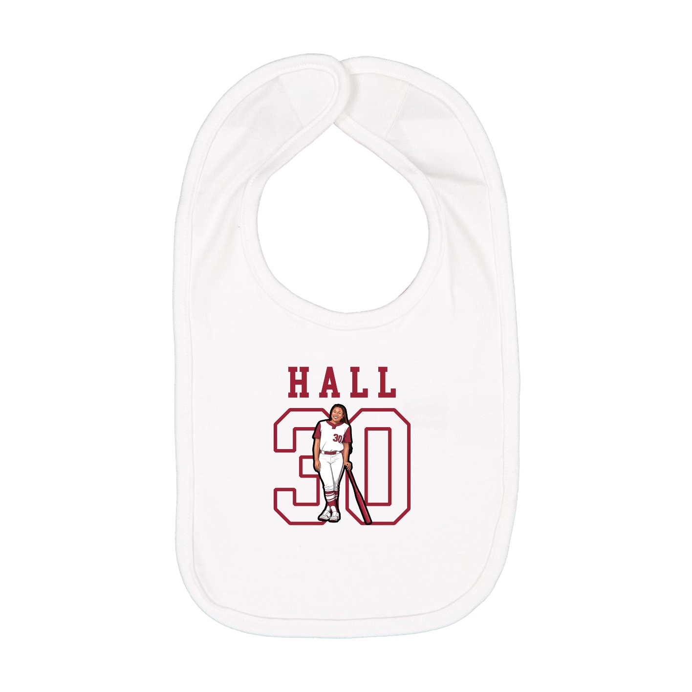 Infant Bib — Shirsey in White