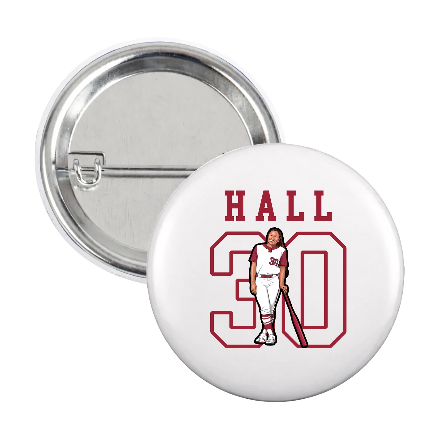 Game Day Button — Shirsey in White