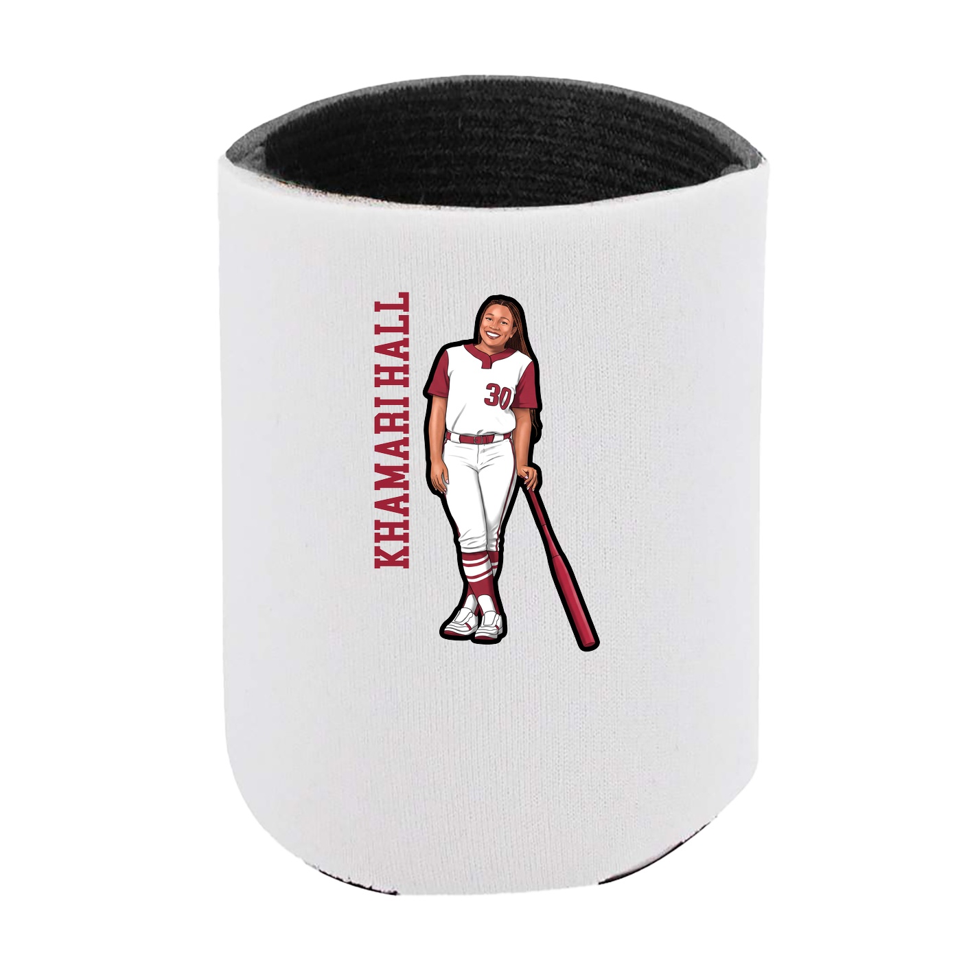 Can Holder — Name Vertical in White