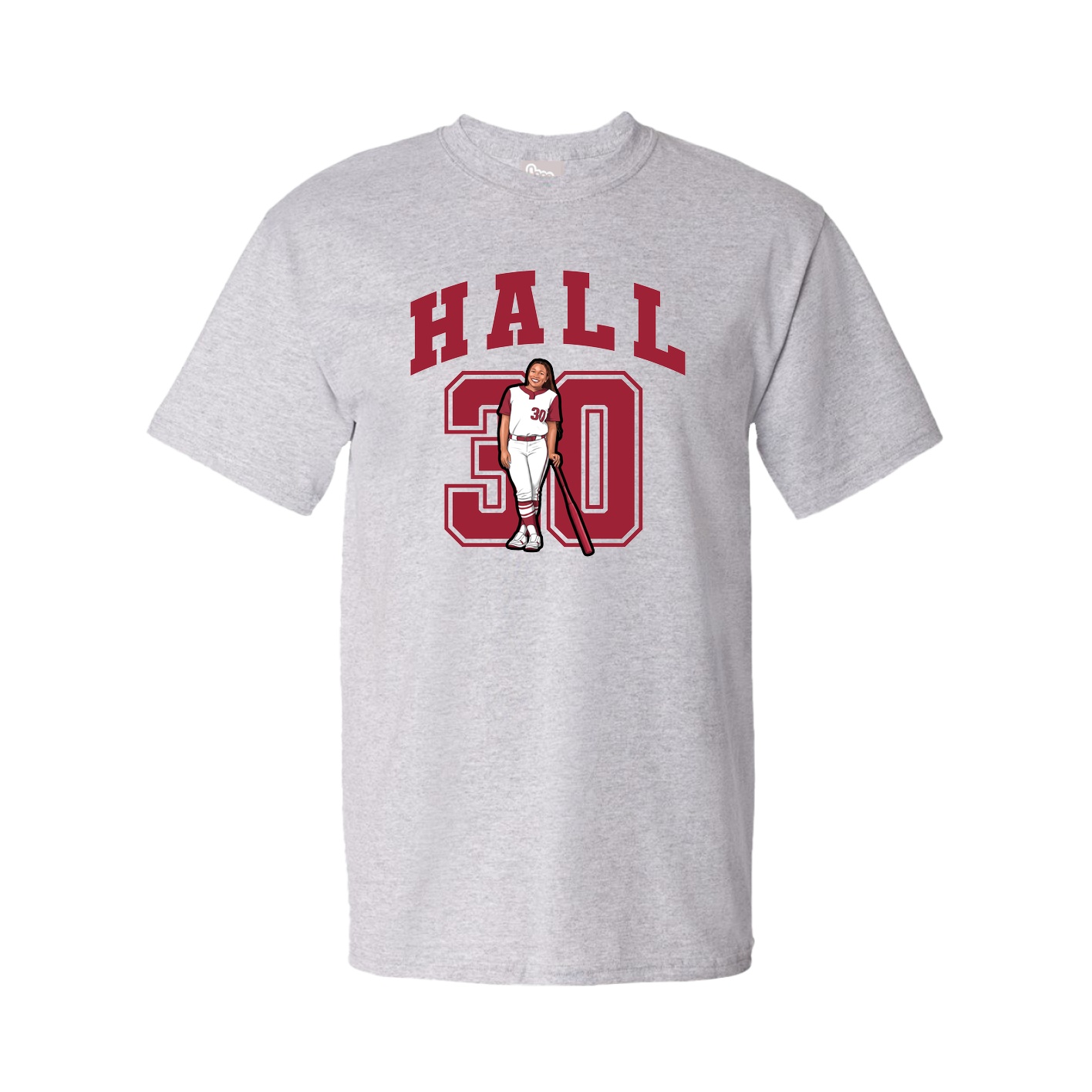 Youth Tee — Number in Grey