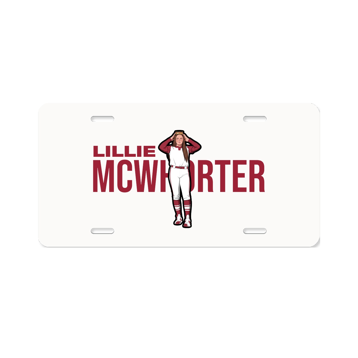 License Plate — Player Name in Classic