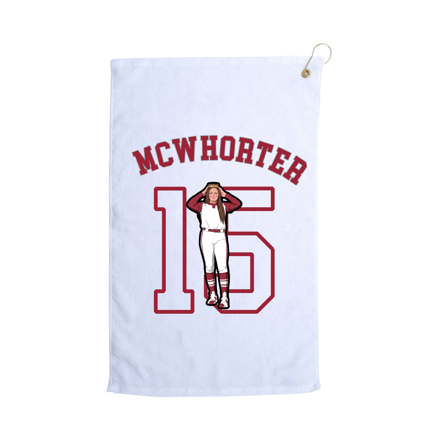 Golf Towel — Shirsey Arch in White