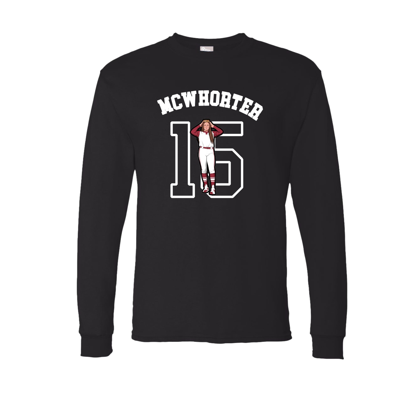 Long Sleeve Tee — Shirsey Arch in Black