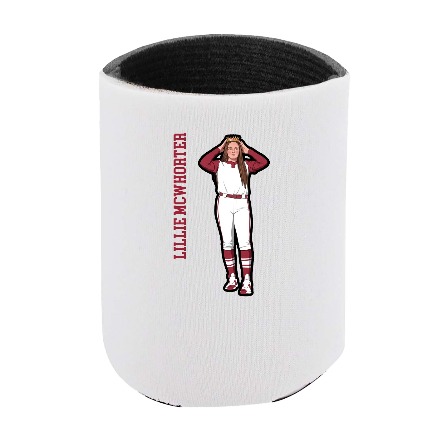 Can Holder — Name Vertical in White