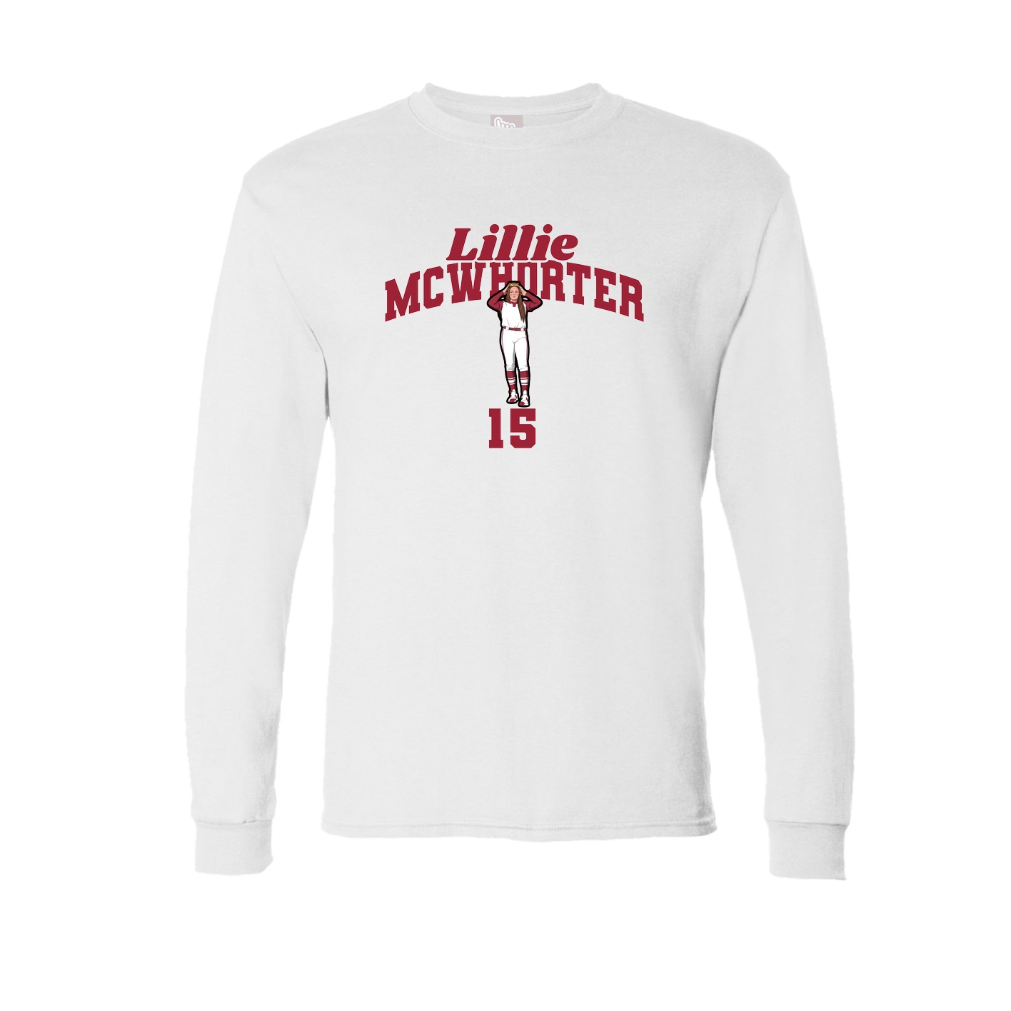 Long Sleeve Tee — Signature Arch in White
