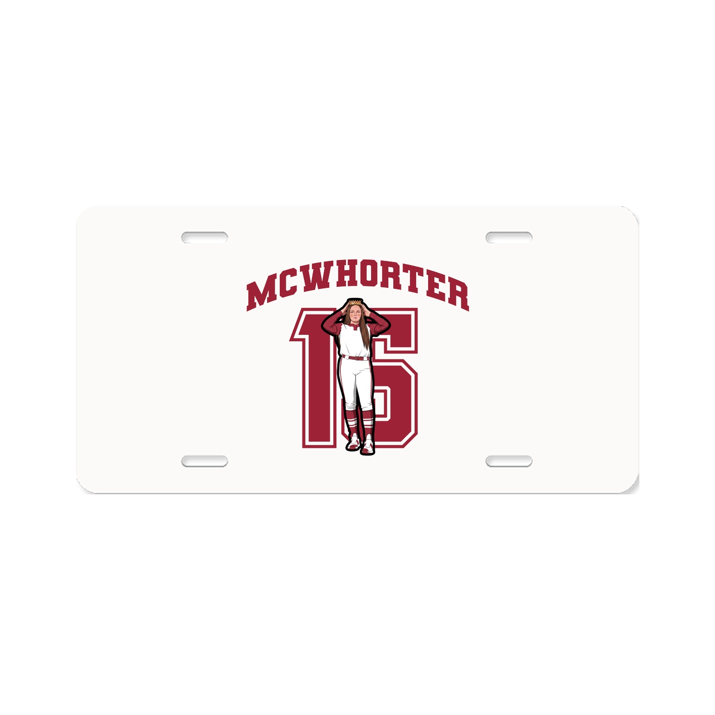 License Plate — Number in Classic