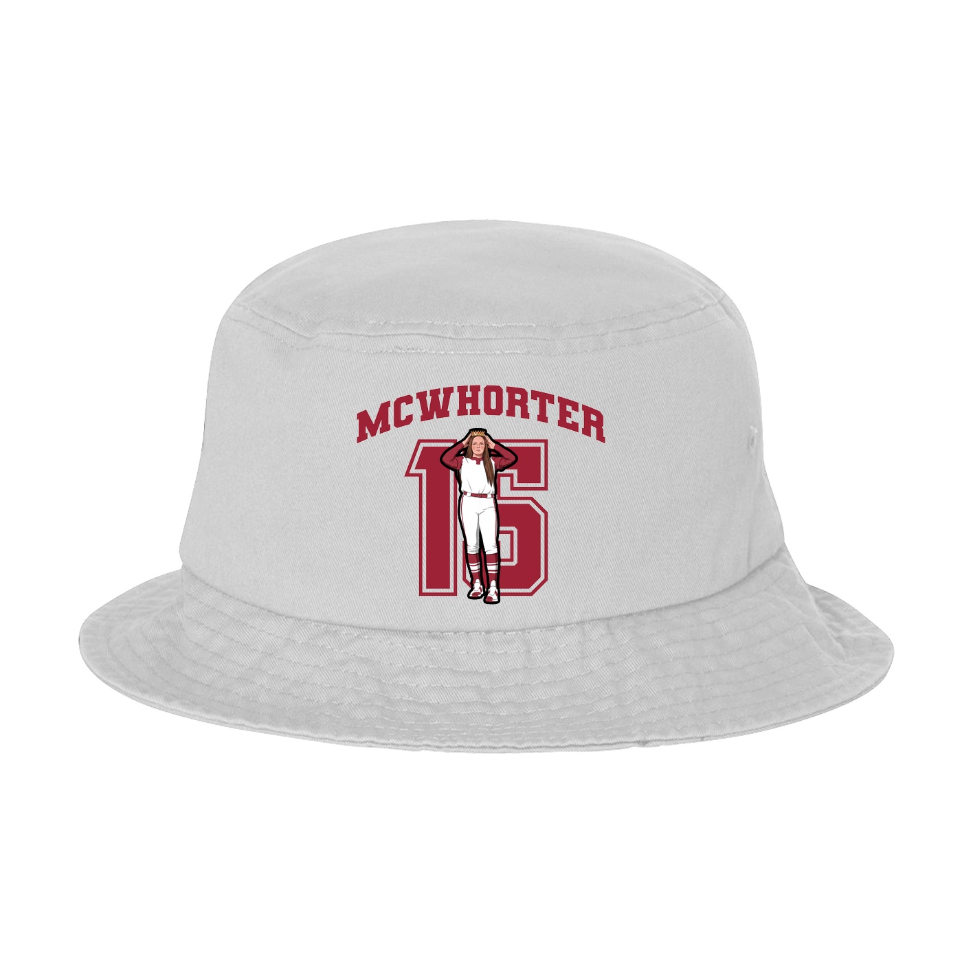 Bucket Cap — Number in White