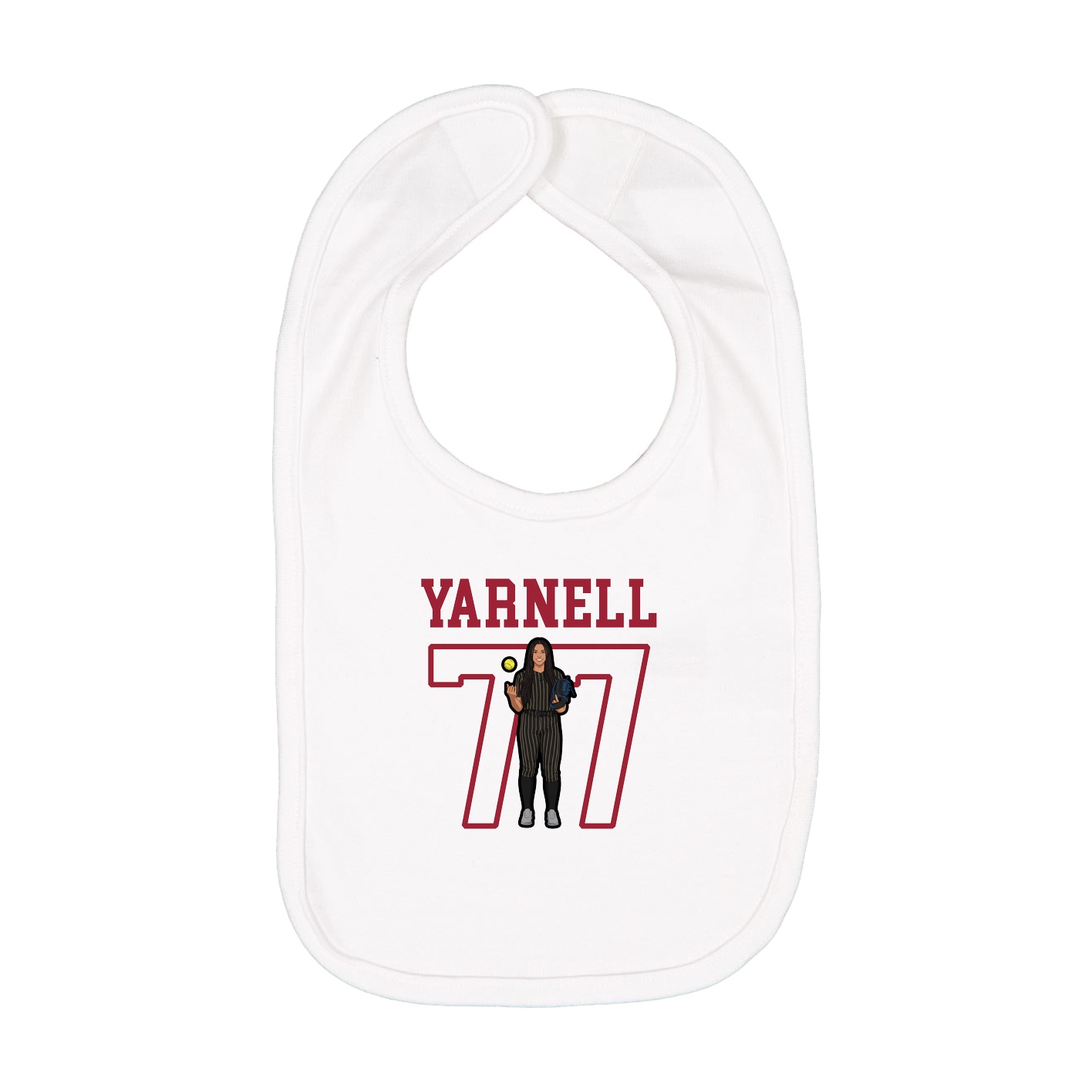 Infant Bib — Shirsey in White