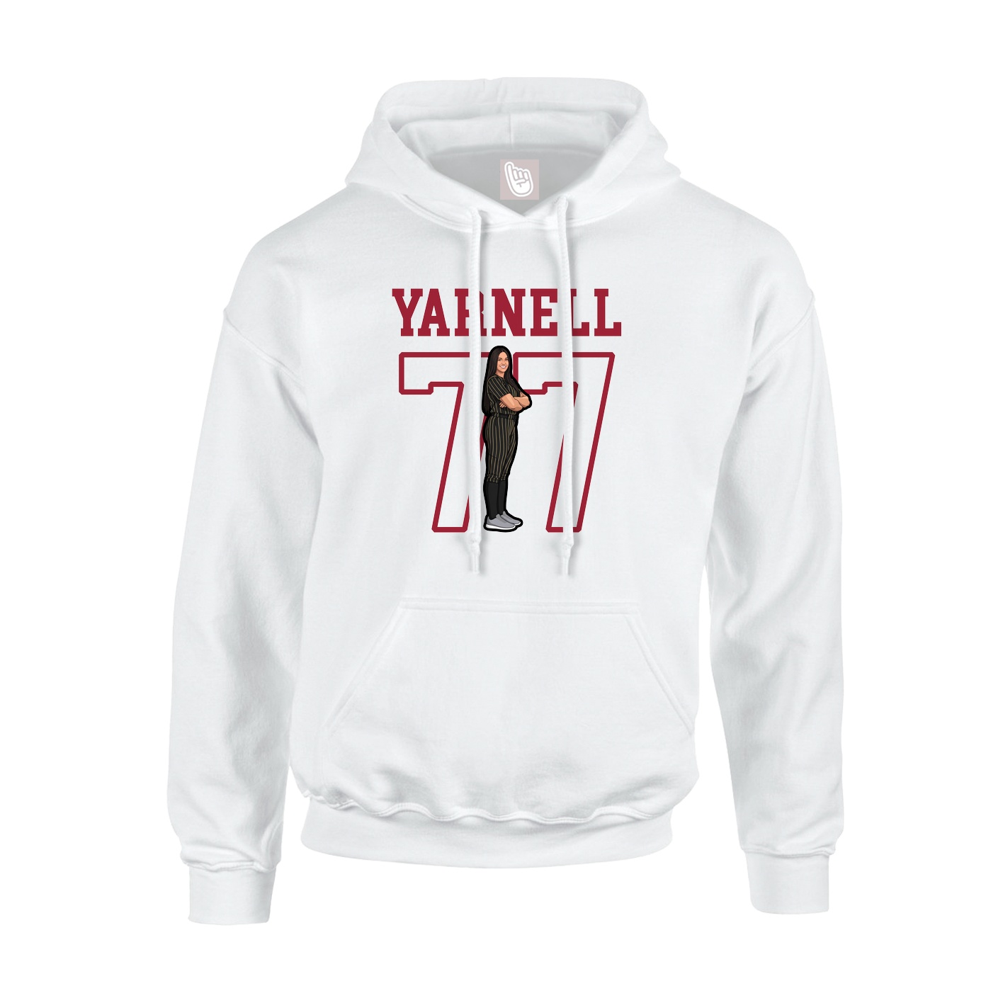 Hoodie — Shirsey in White