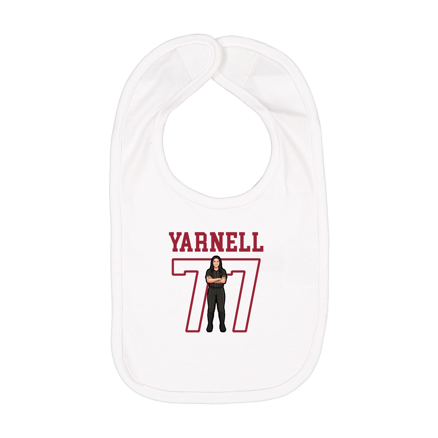 Infant Bib — Shirsey in White