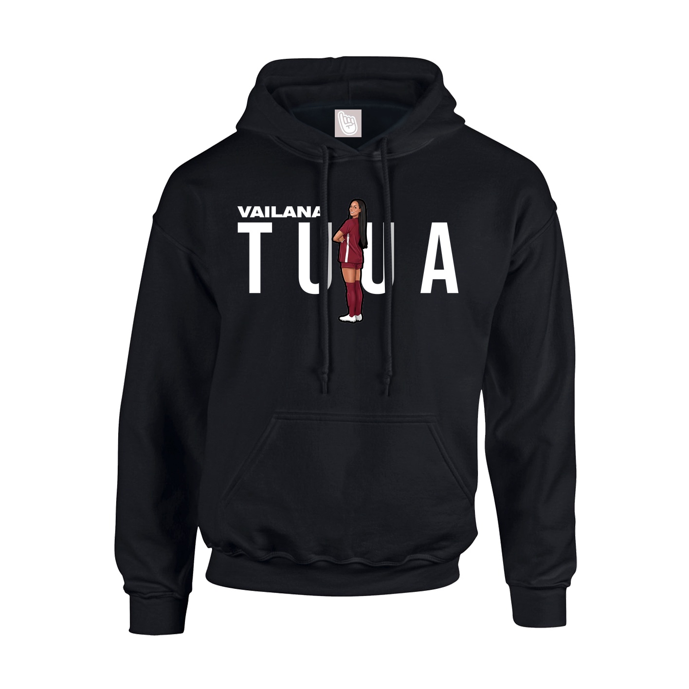 Youth Hoodie — Player Name in Black