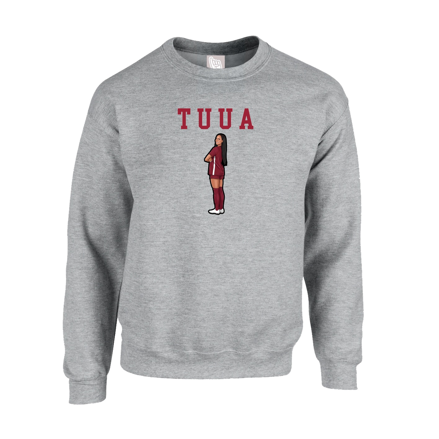Fleece Crew — Shirsey in Grey