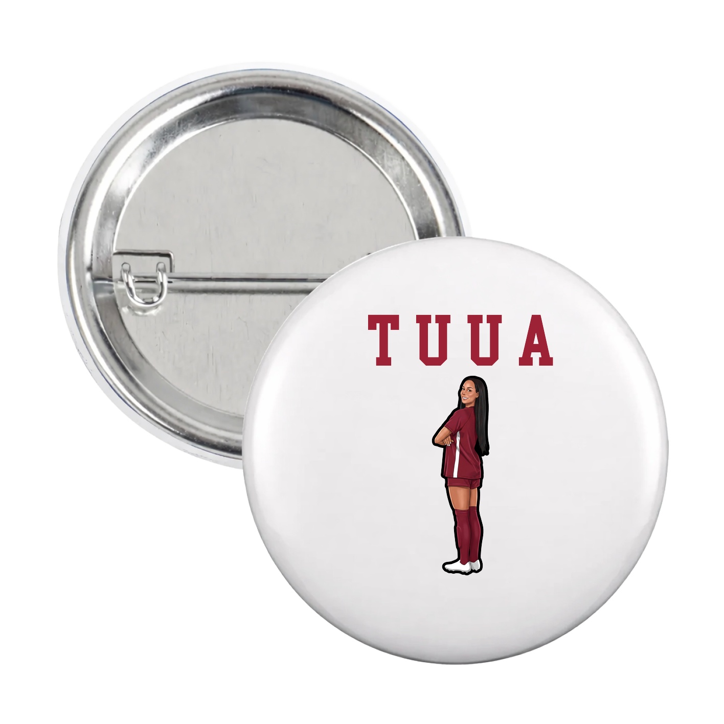 Game Day Button — Shirsey in White