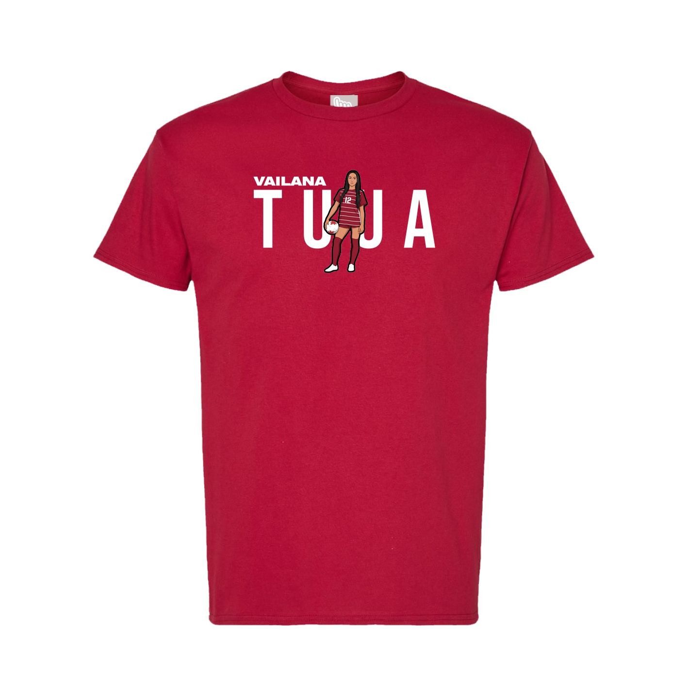 Tee — Player Name in Crimson