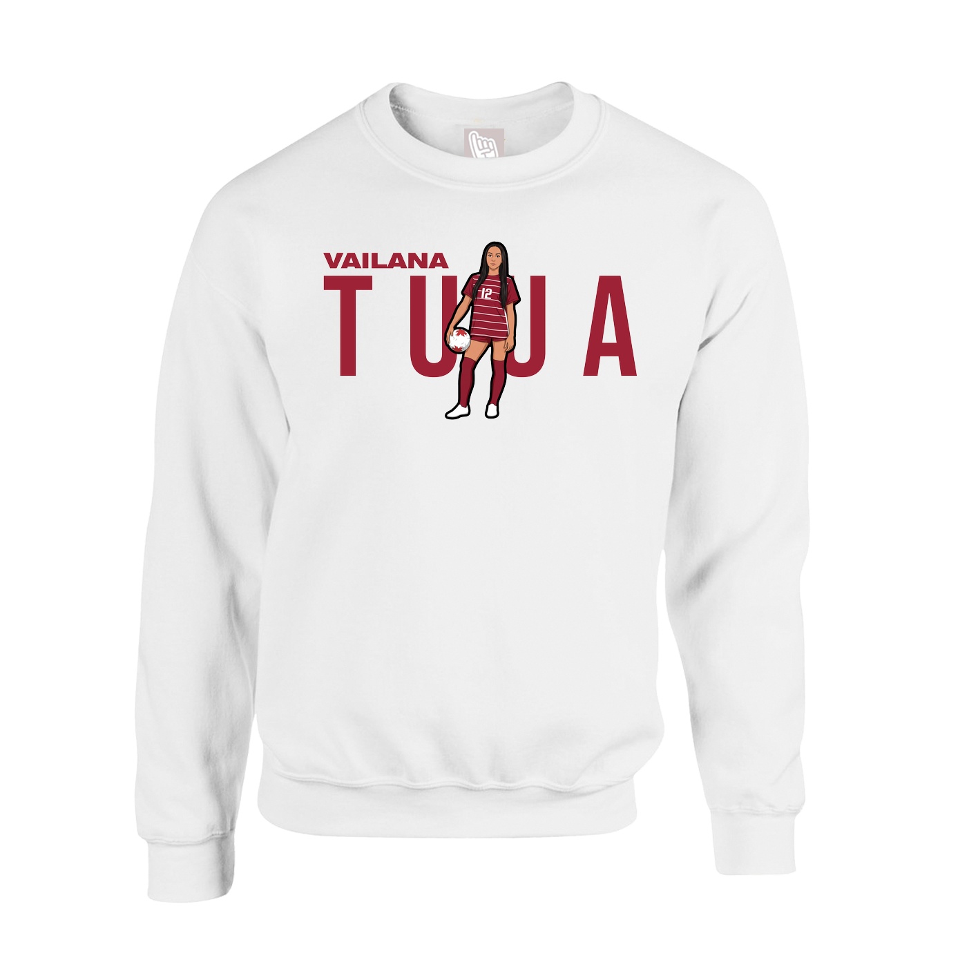 Fleece Crew — Player Name in White