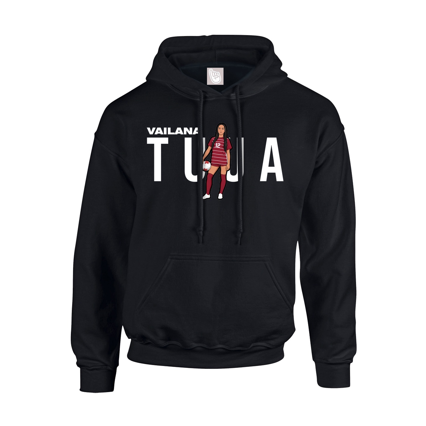 Youth Hoodie — Player Name in Black