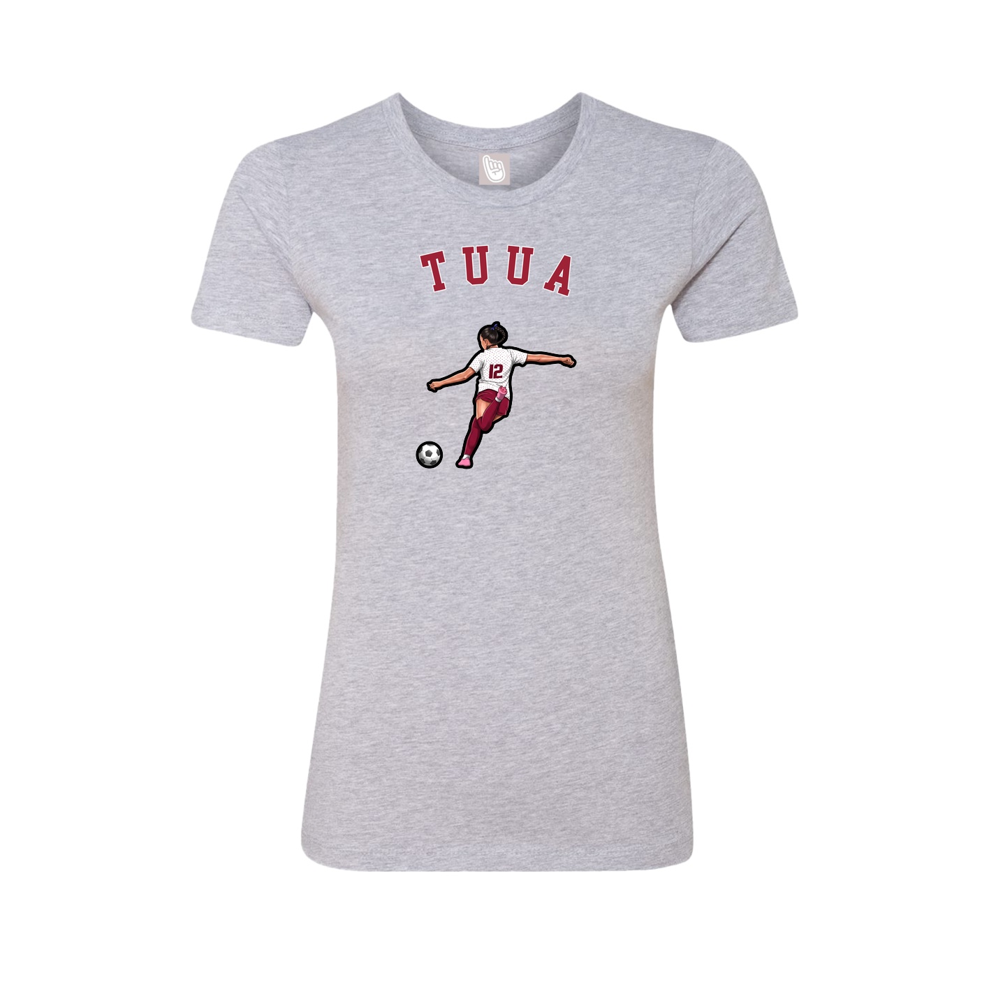 Fitted Women's Tee — Shirsey Arch in Grey