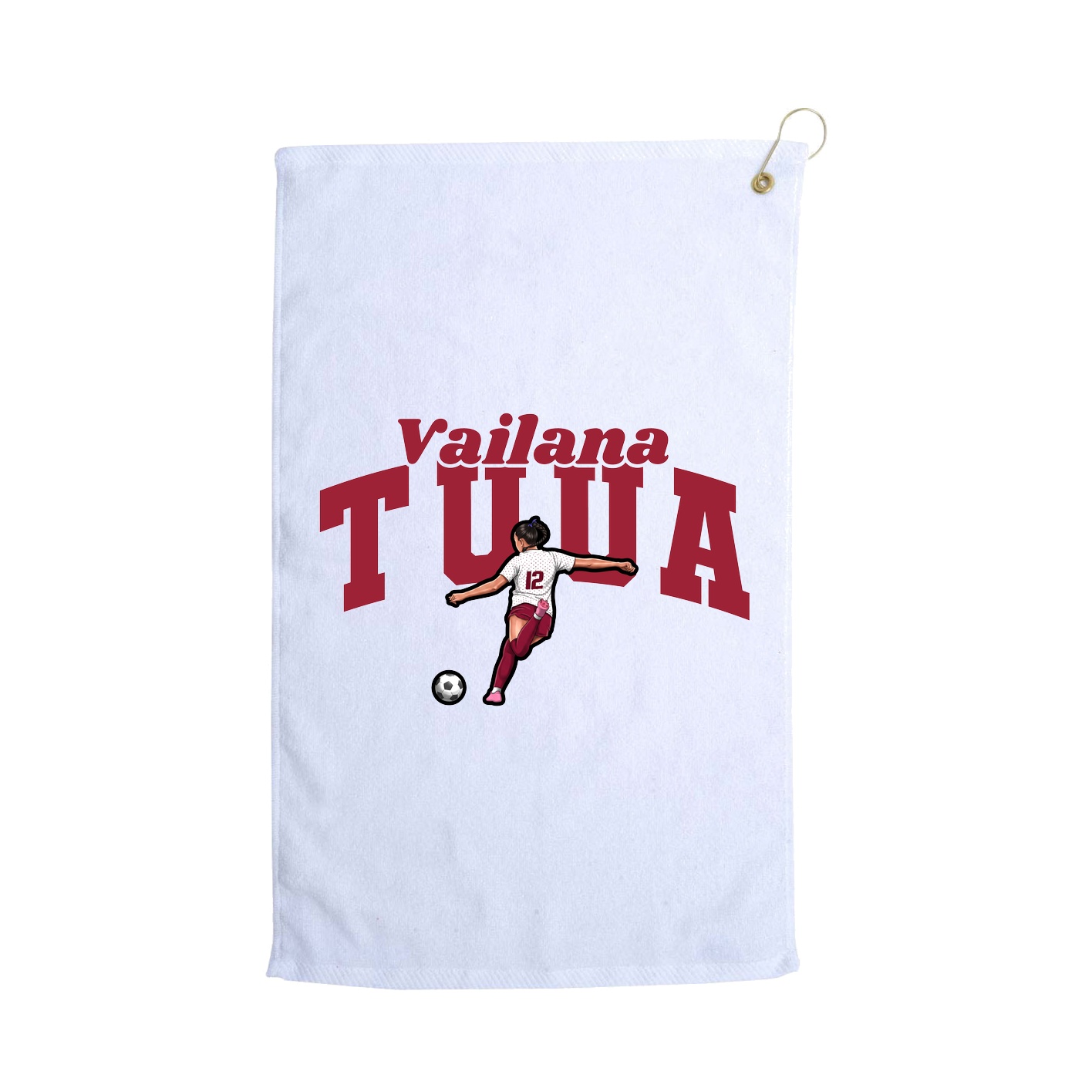 Golf Towel — Signature Arch in White