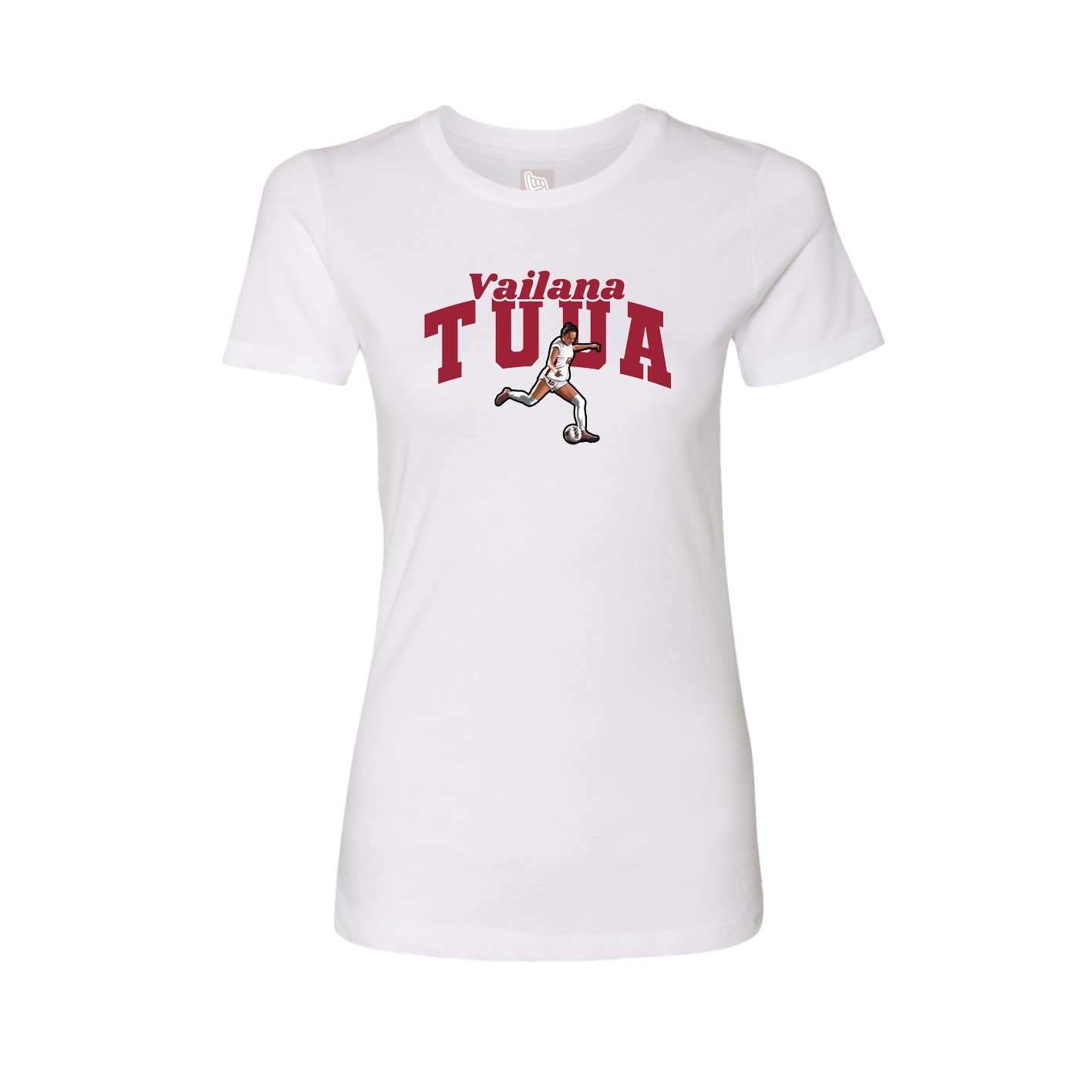 Womens Tee — Signature Arch in White