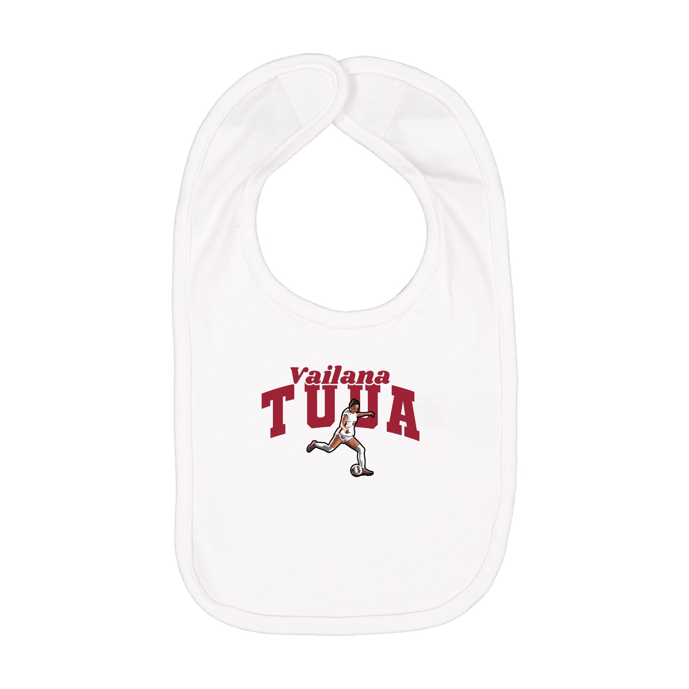 Infant Bib — Signature Arch in White