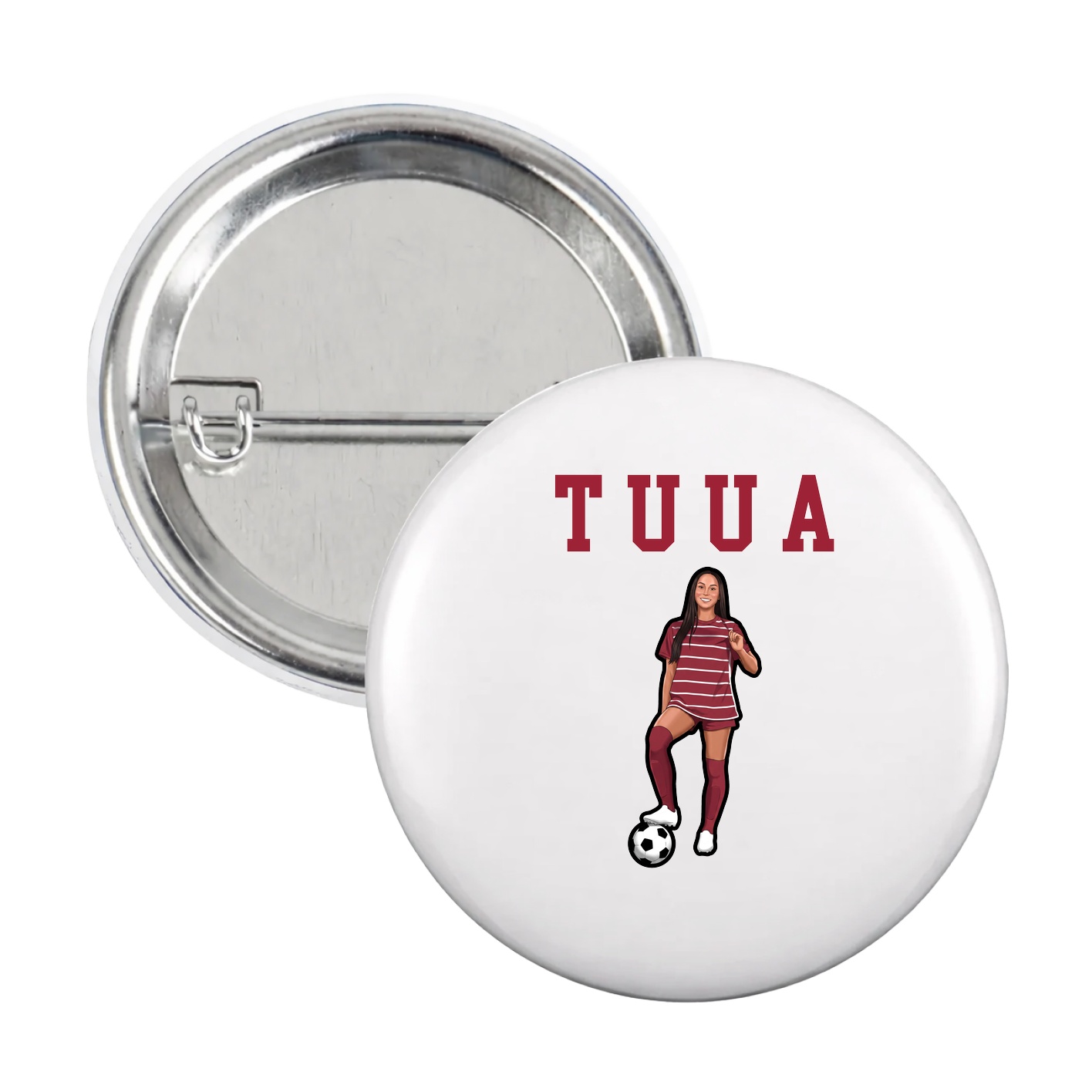 Game Day Button — Shirsey in White