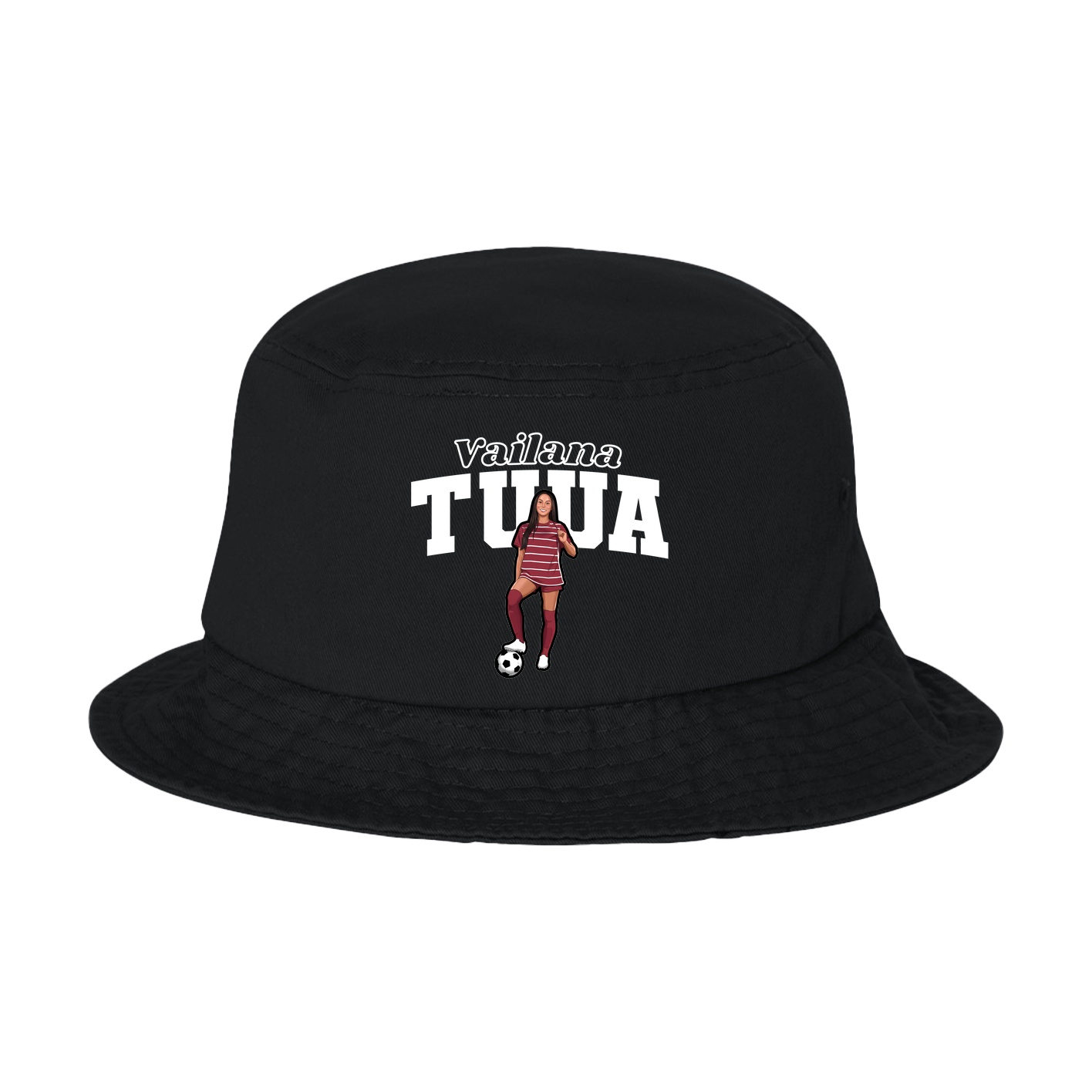 Bucket Cap — Name Arch in Black