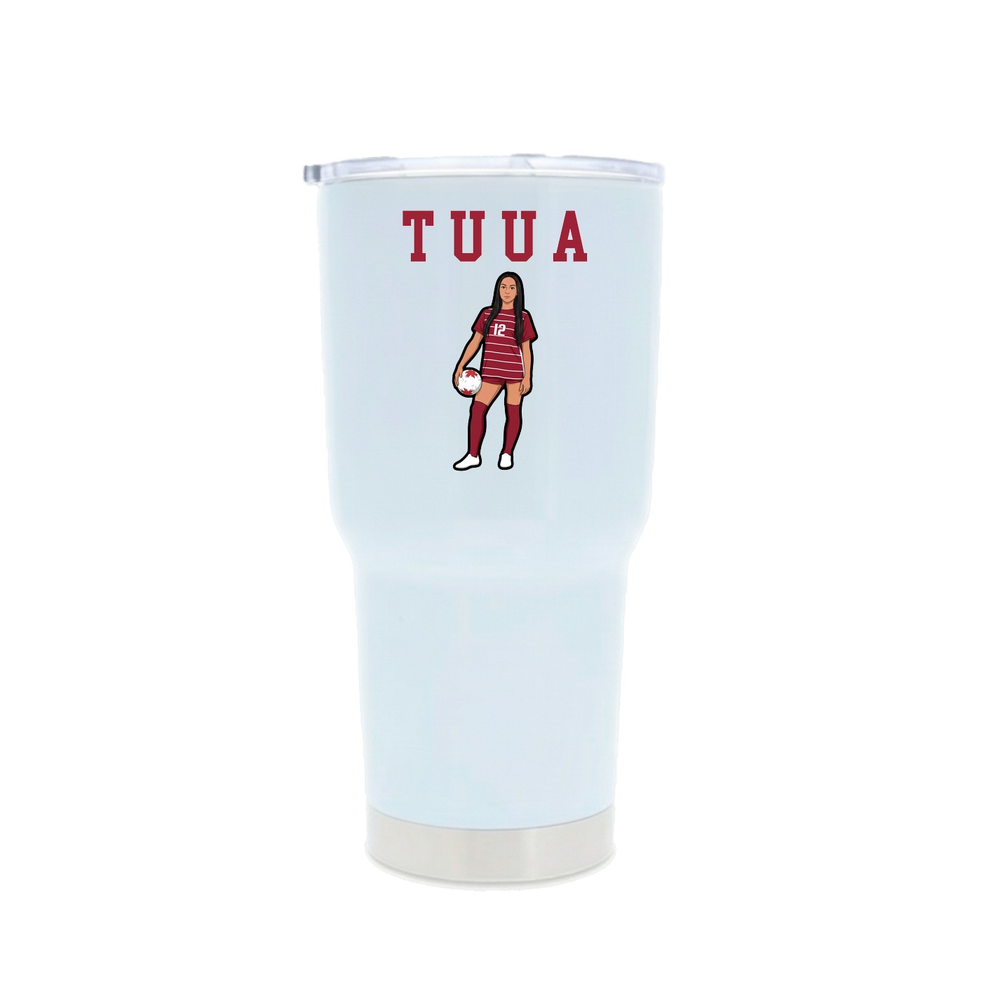 30oz Stainless Steel Tumbler — Shirsey in White