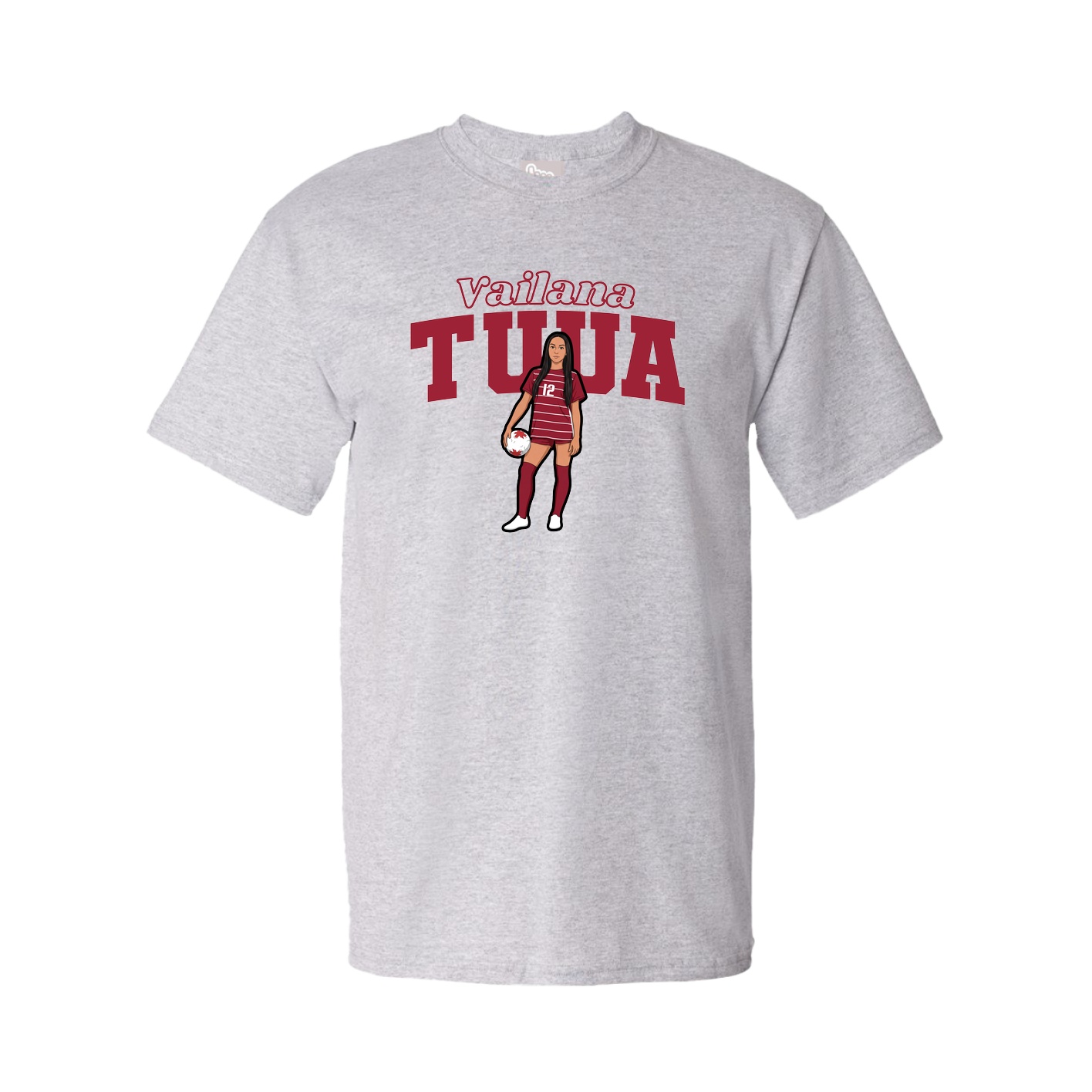 Tee — Name Arch in Grey