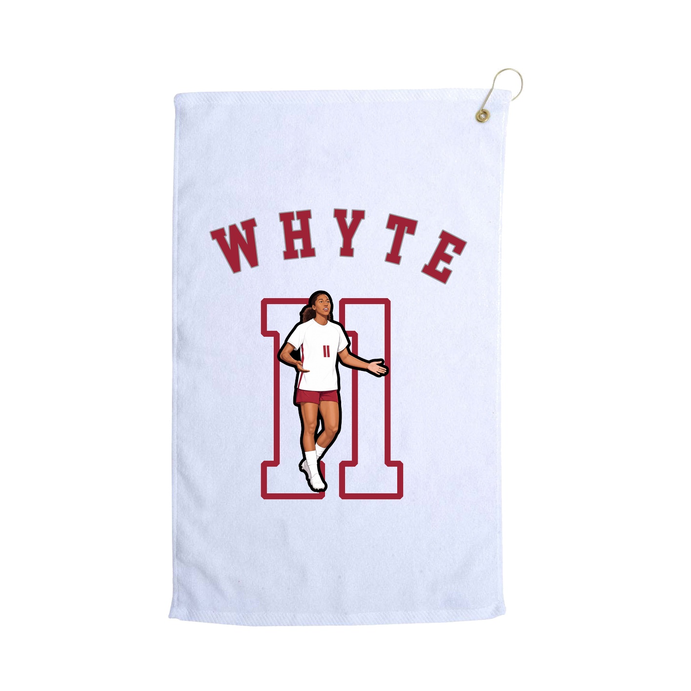 Golf Towel — Shirsey Arch in White