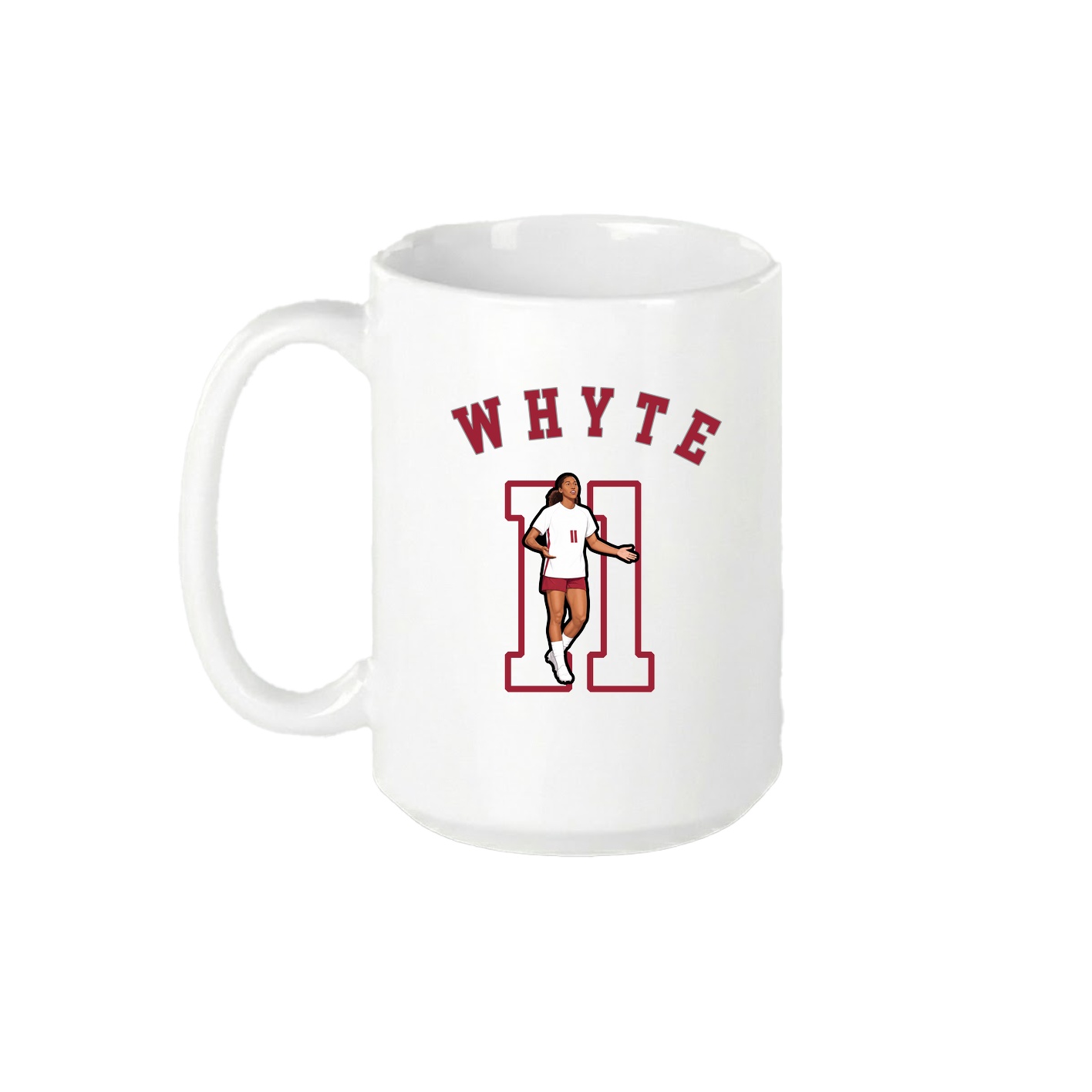 15oz Coffee Mug — Shirsey Arch in White