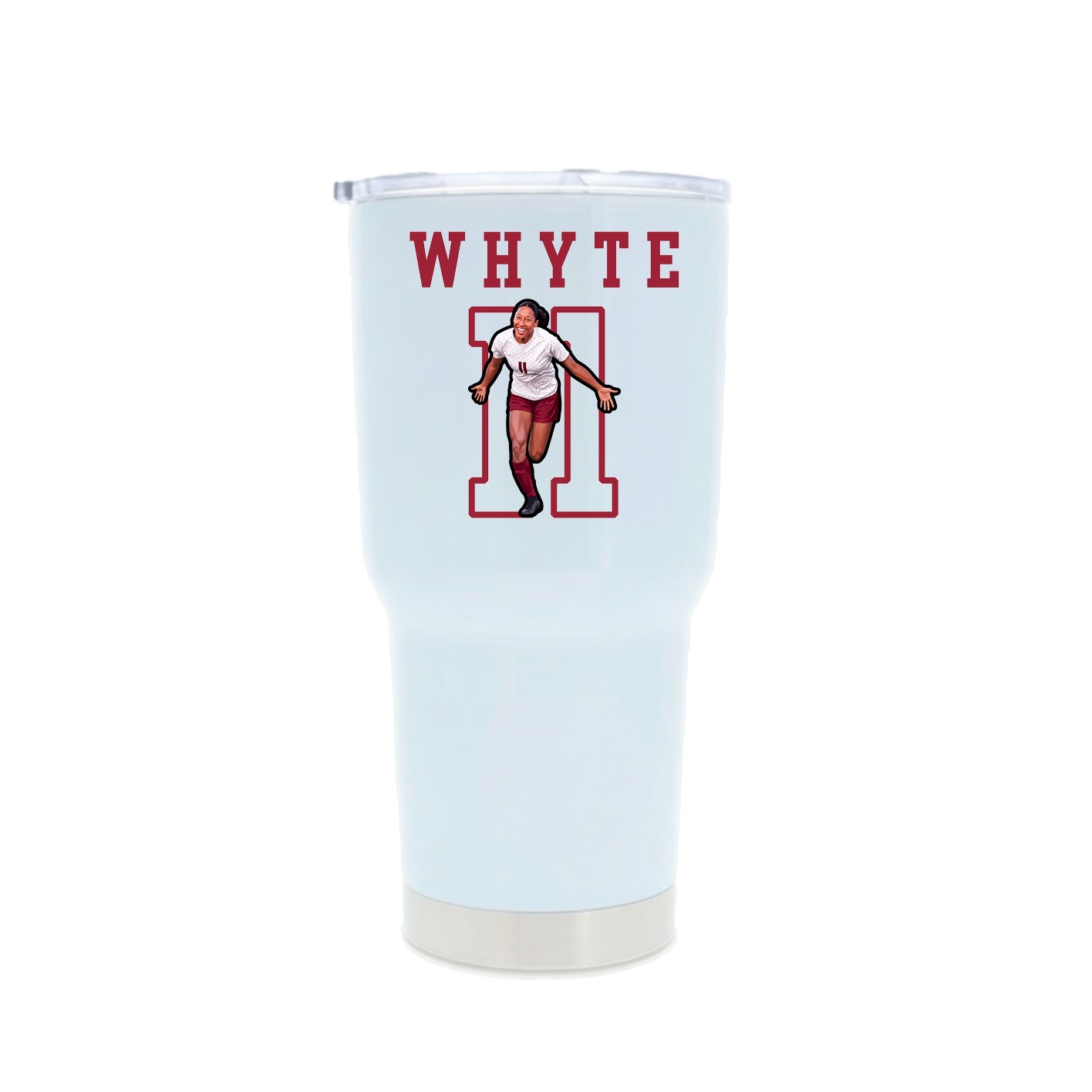 30oz Stainless Steel Tumbler — Shirsey in White