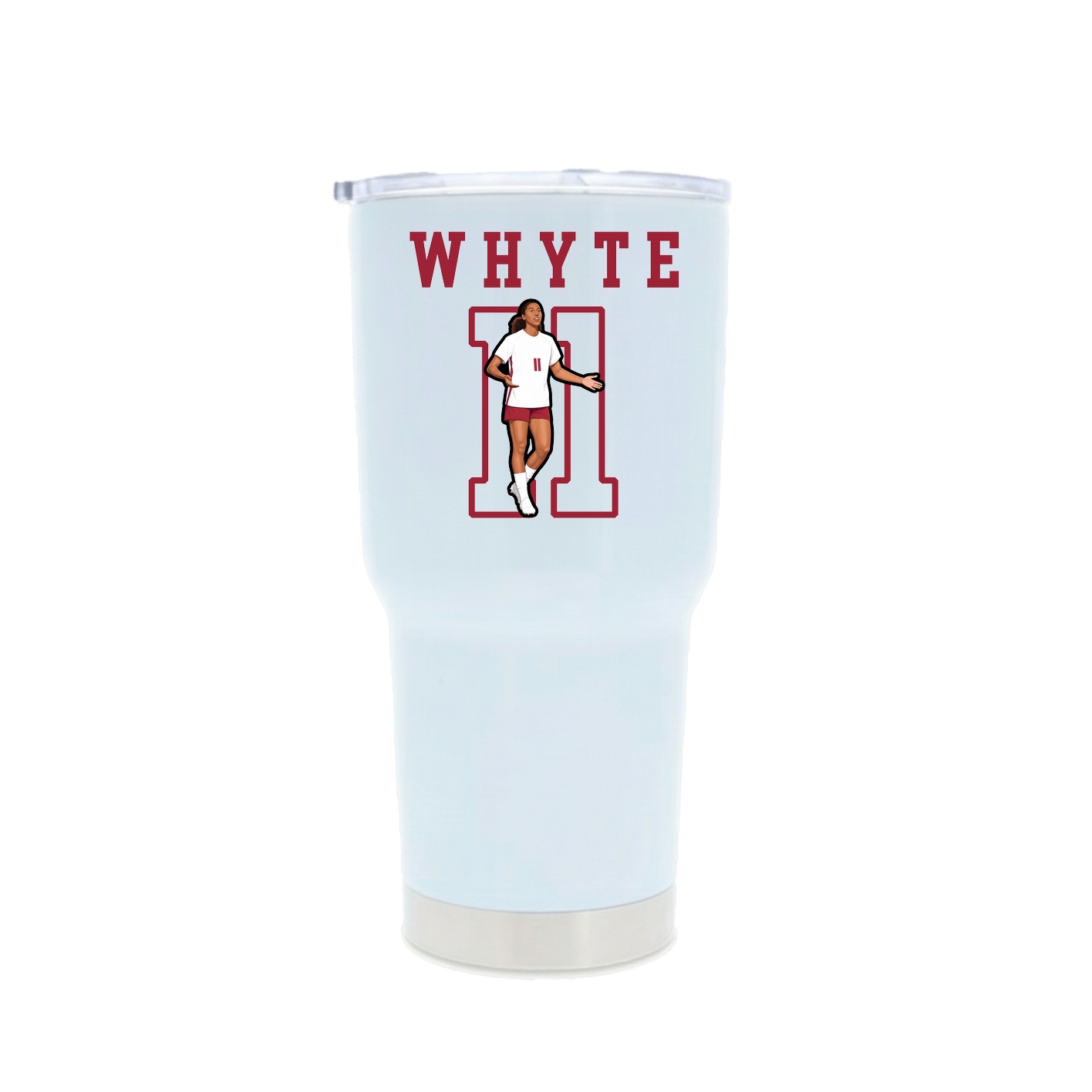 30oz Stainless Steel Tumbler — Shirsey in White
