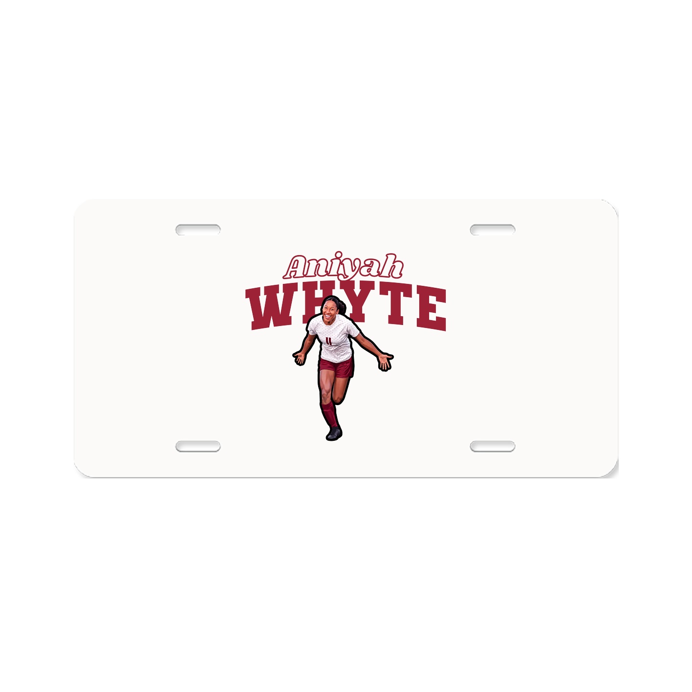 License Plate — Name Arch in Classic