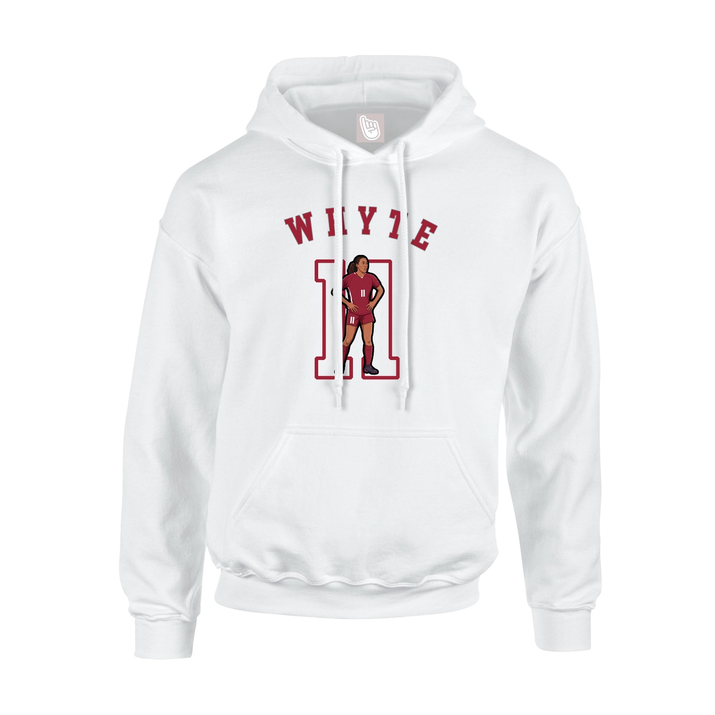 Youth Hoodie — Shirsey Arch in White