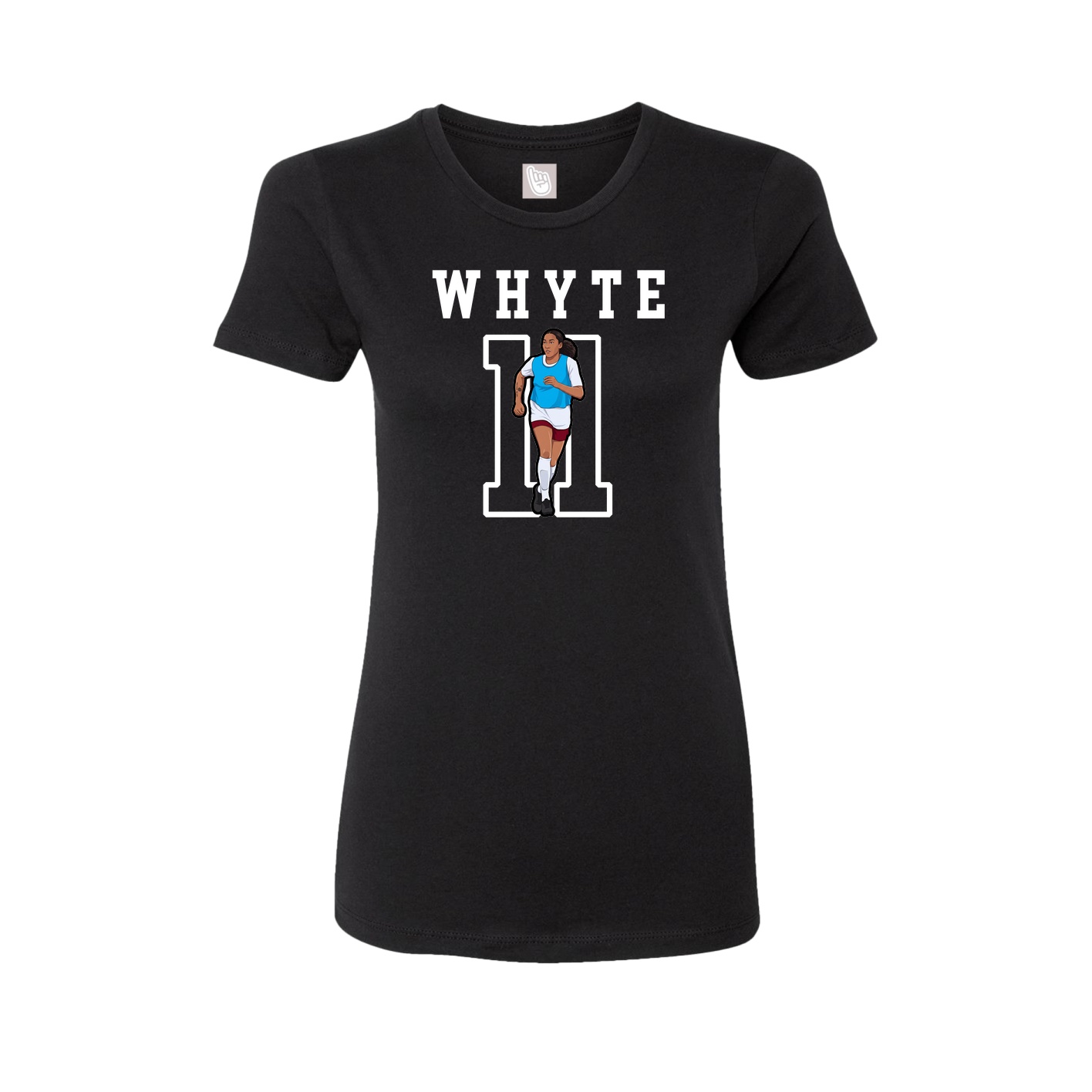 Fitted Women's Tee — Shirsey in Black