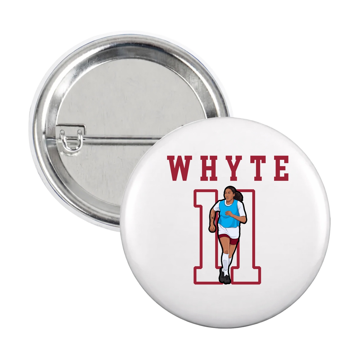Game Day Button — Shirsey in White