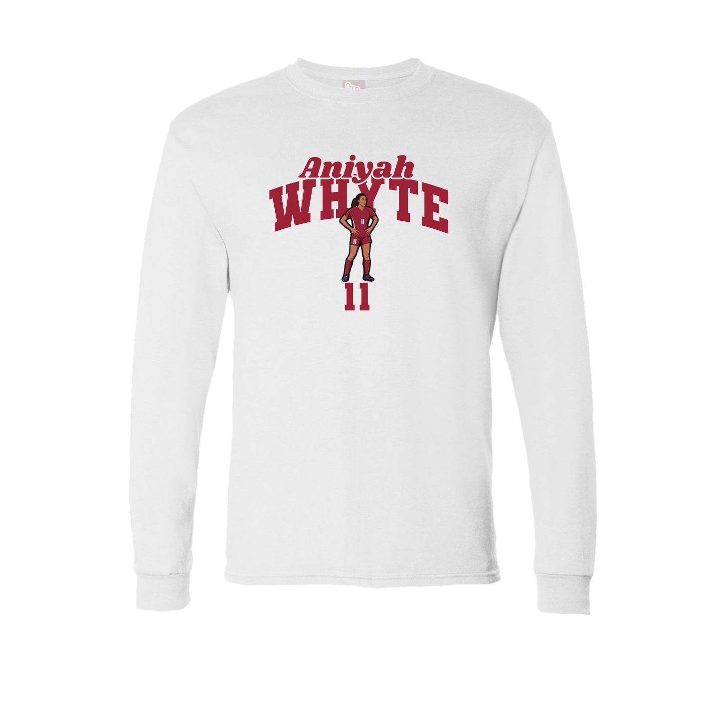 Long Sleeve Tee — Signature Arch in White