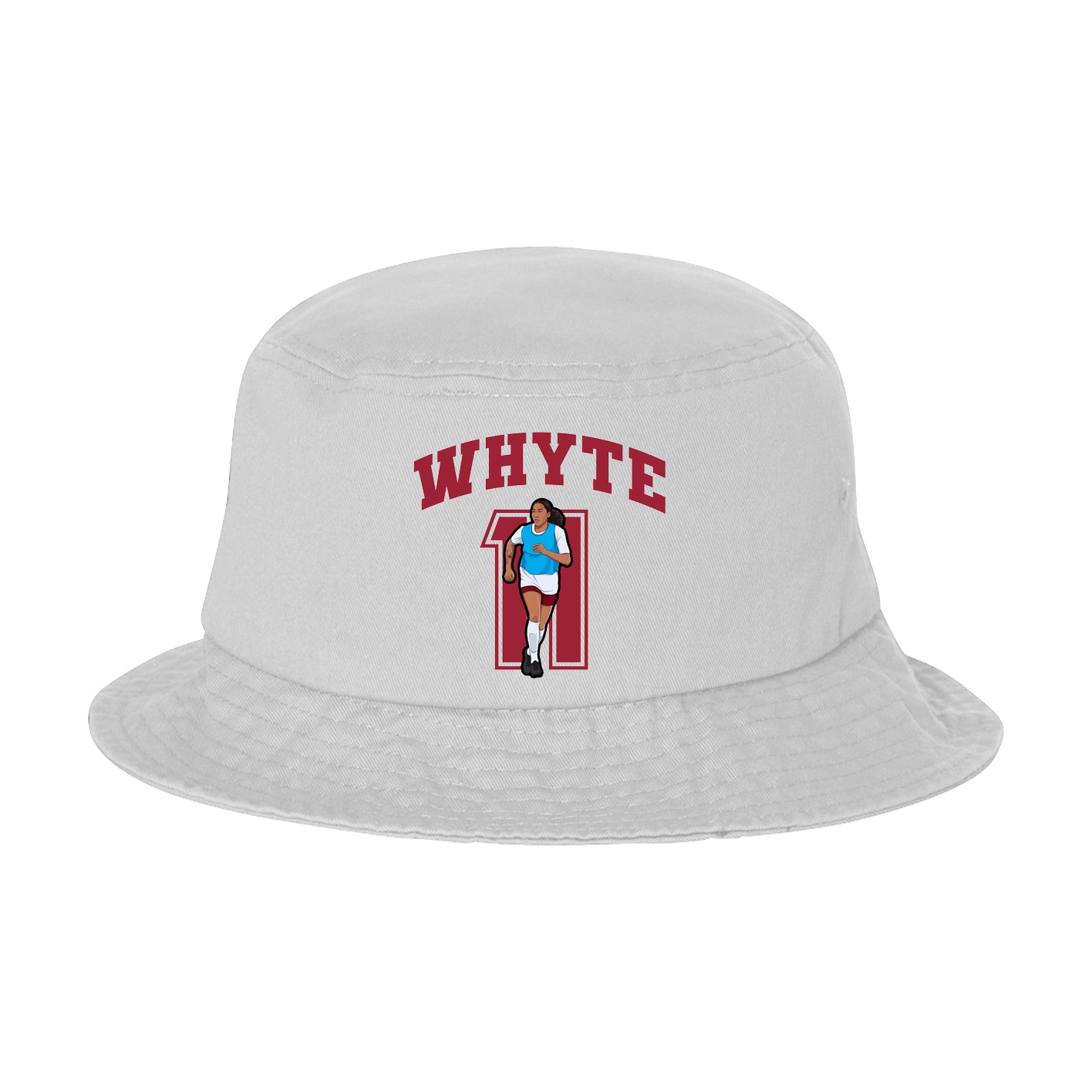 Bucket Cap — Number in White