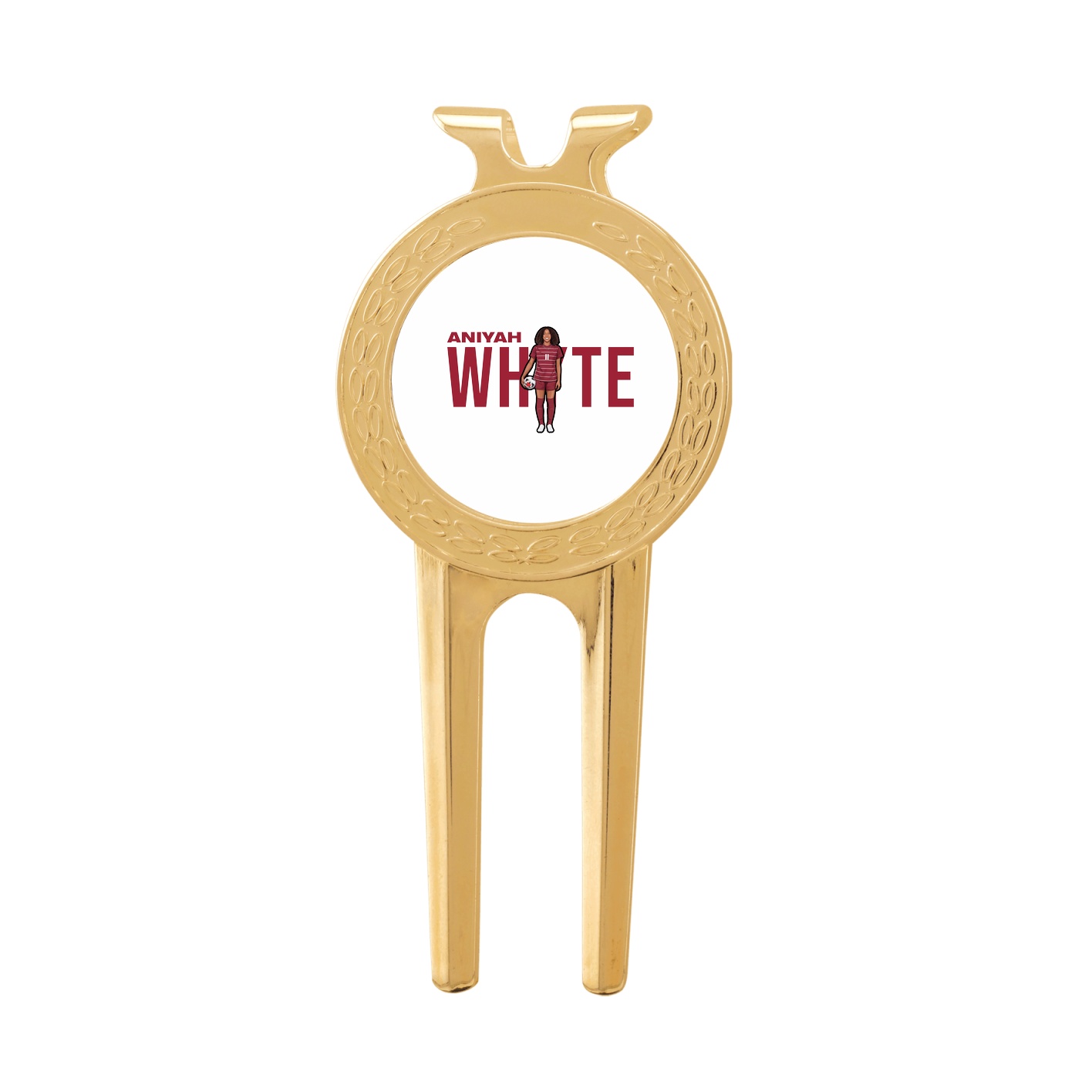 Divot Tool with Ball Marker — Player Name in Classic