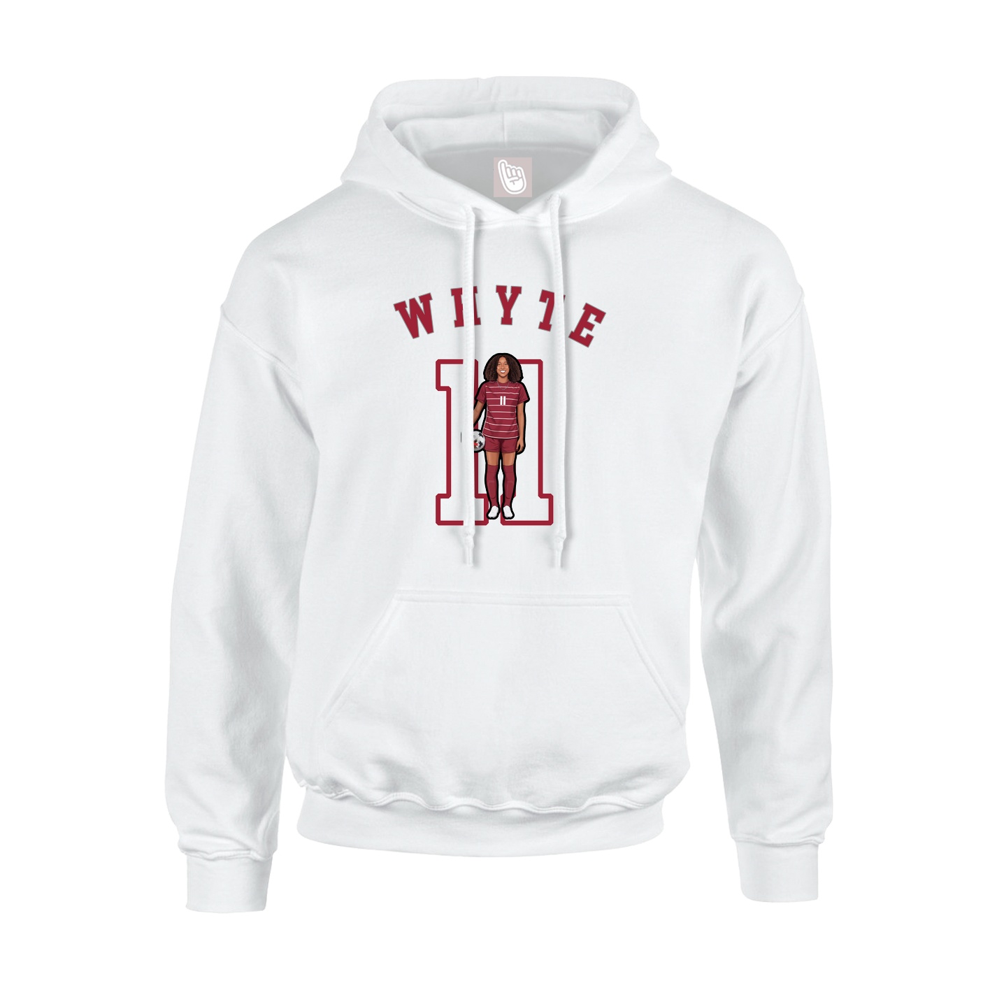 Hoodie — Shirsey Arch in White