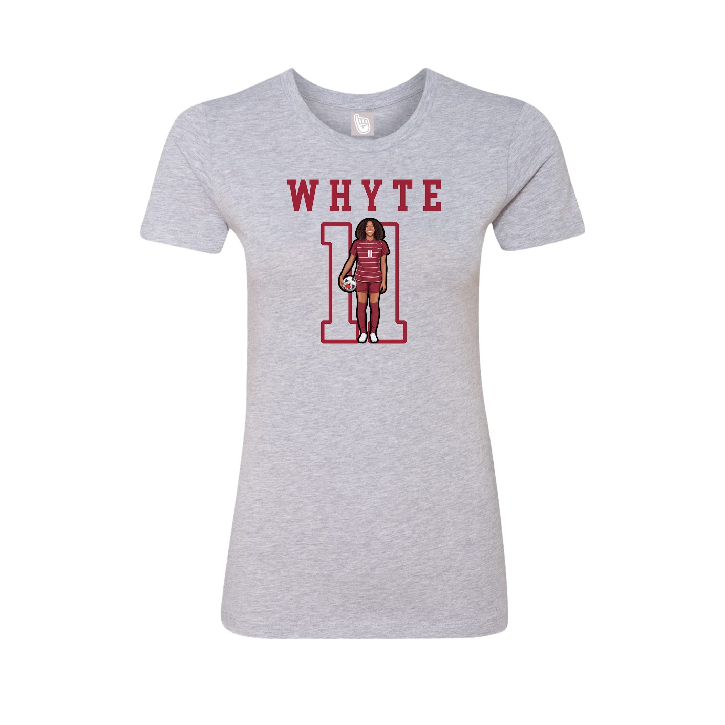 Fitted Women's Tee — Shirsey in Grey