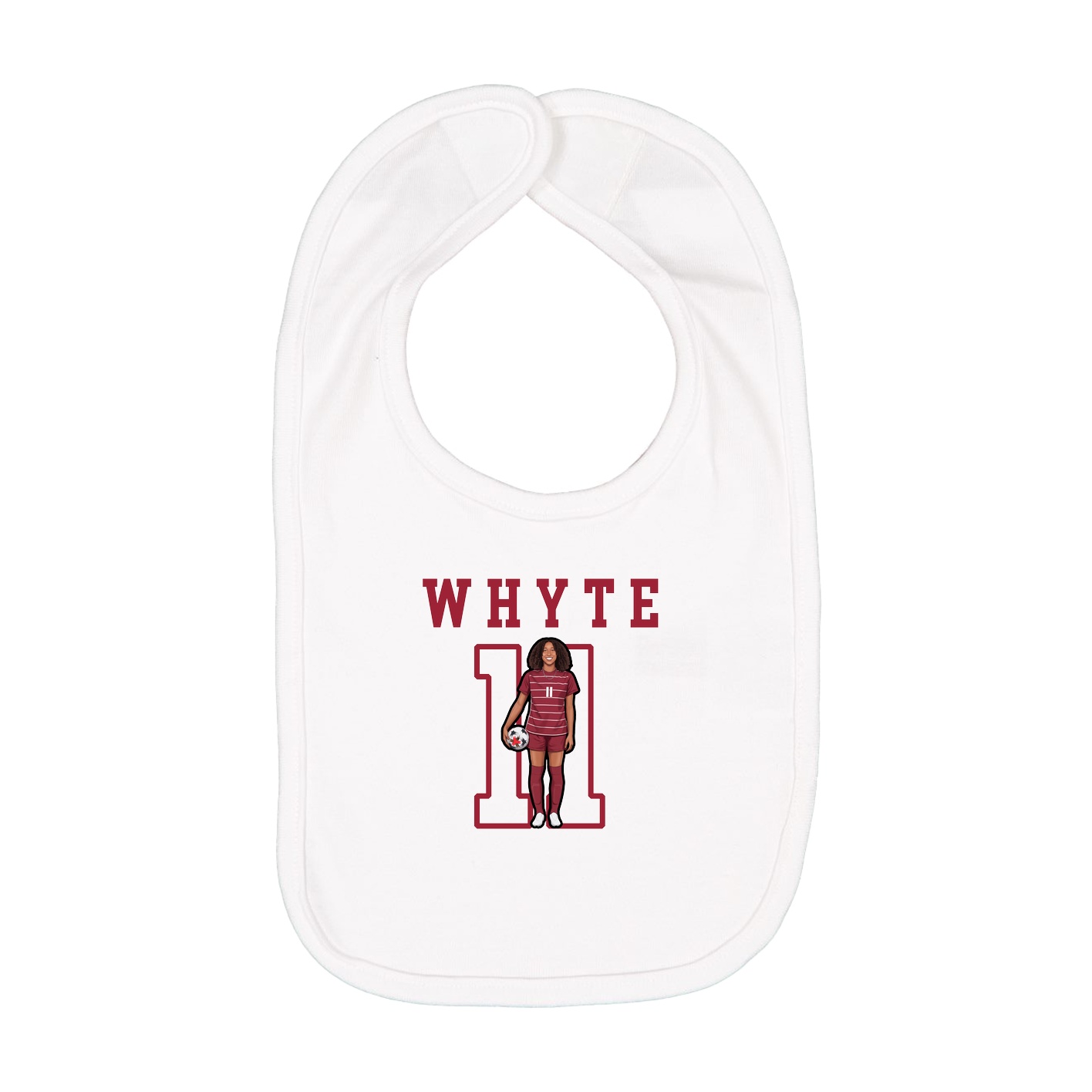 Infant Bib — Shirsey in White