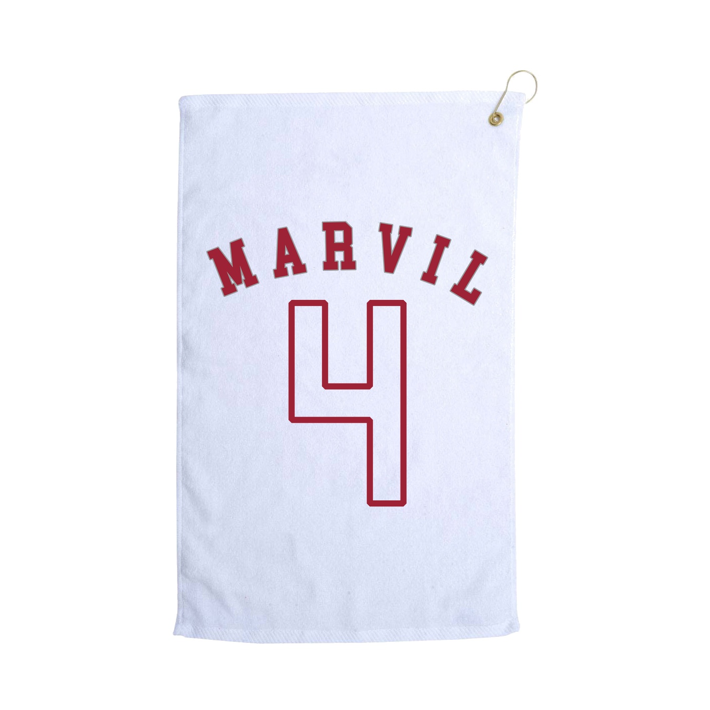 Golf Towel — Shirsey Arch in White