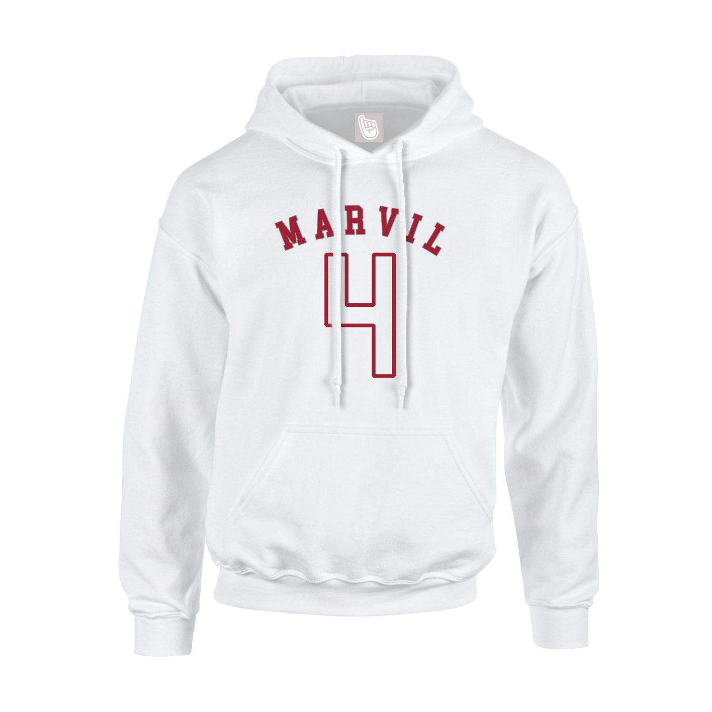 Youth Hoodie — Shirsey Arch in White