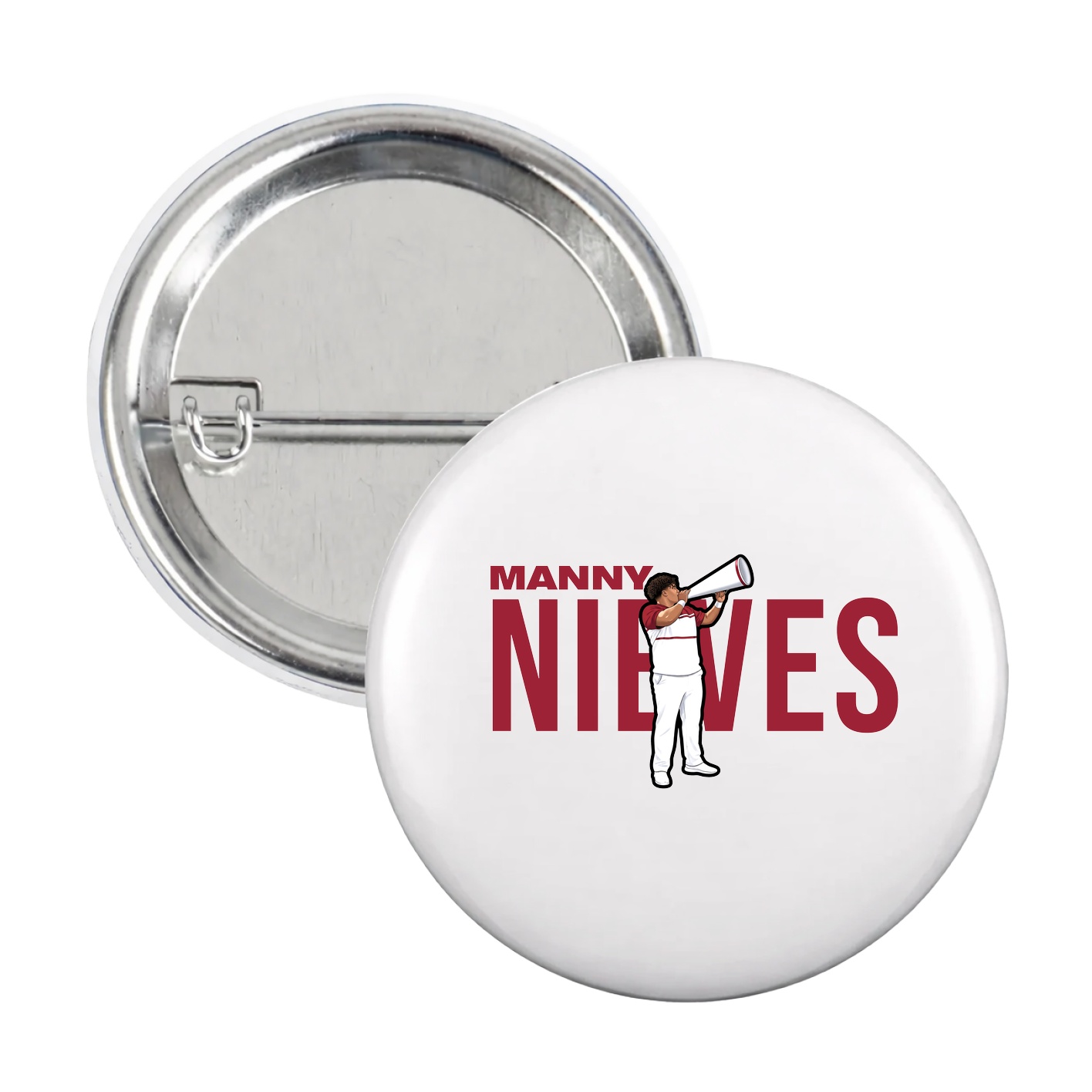 Game Day Button — Player Name in White