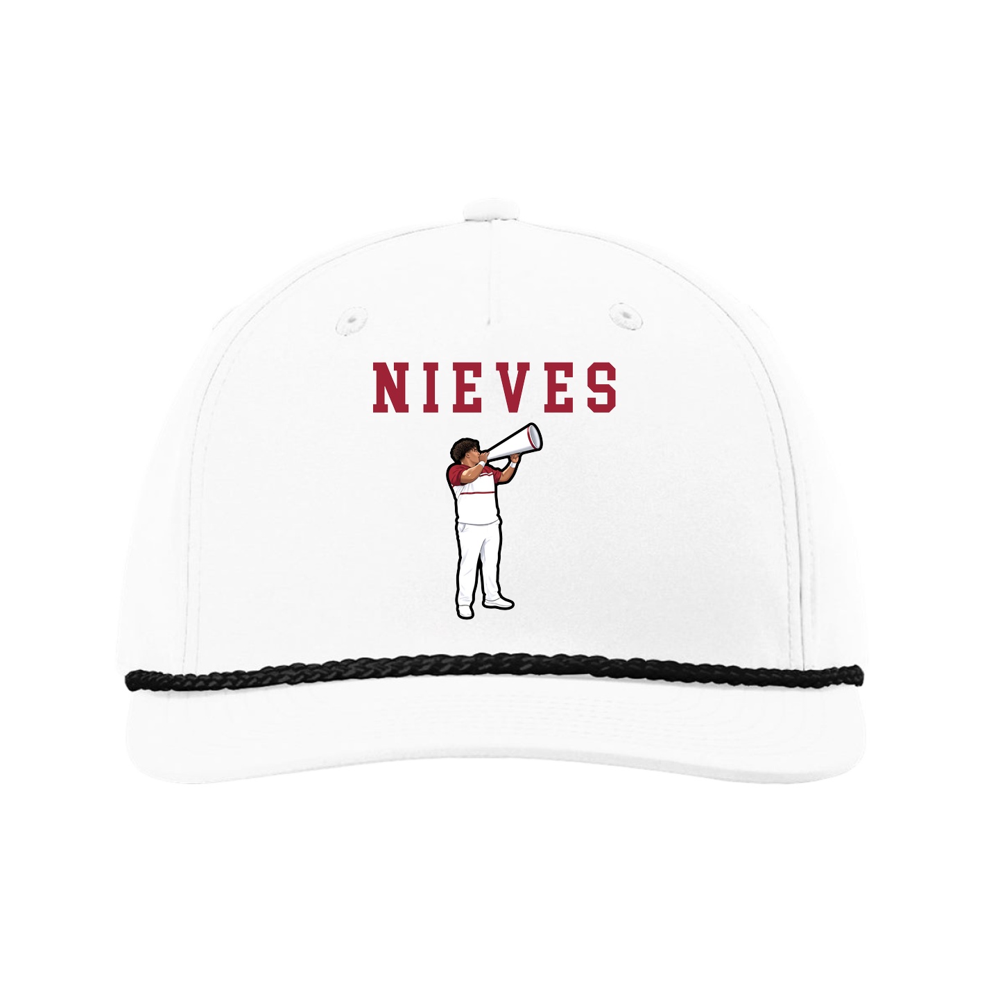 Five-Panel Classic Rope Cap — Shirsey in White